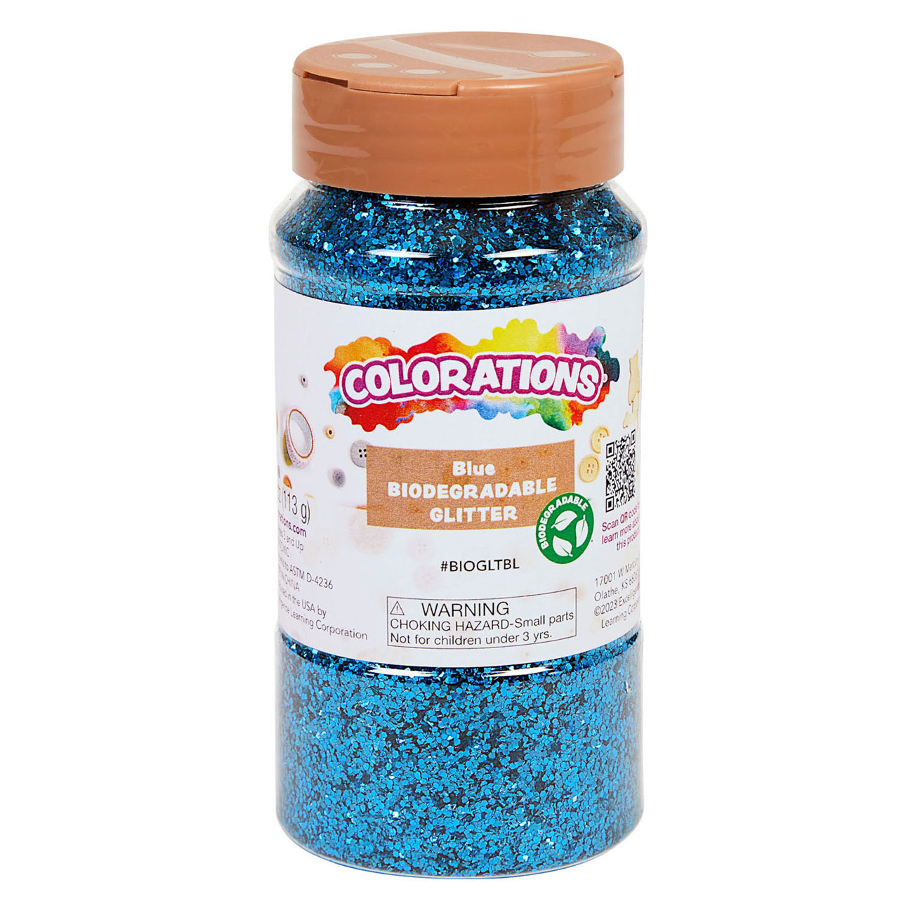 Colorations - Paillettes biodégradables - Bleu, 113 grammes
