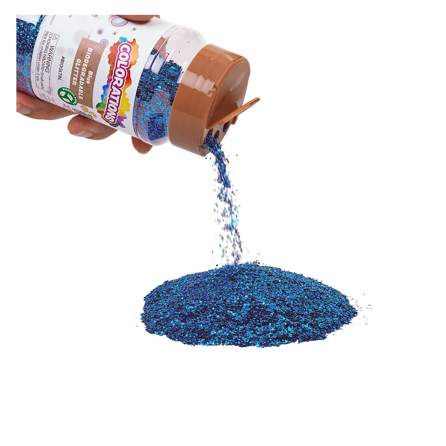 Colorations - Paillettes biodégradables - Bleu, 113 grammes