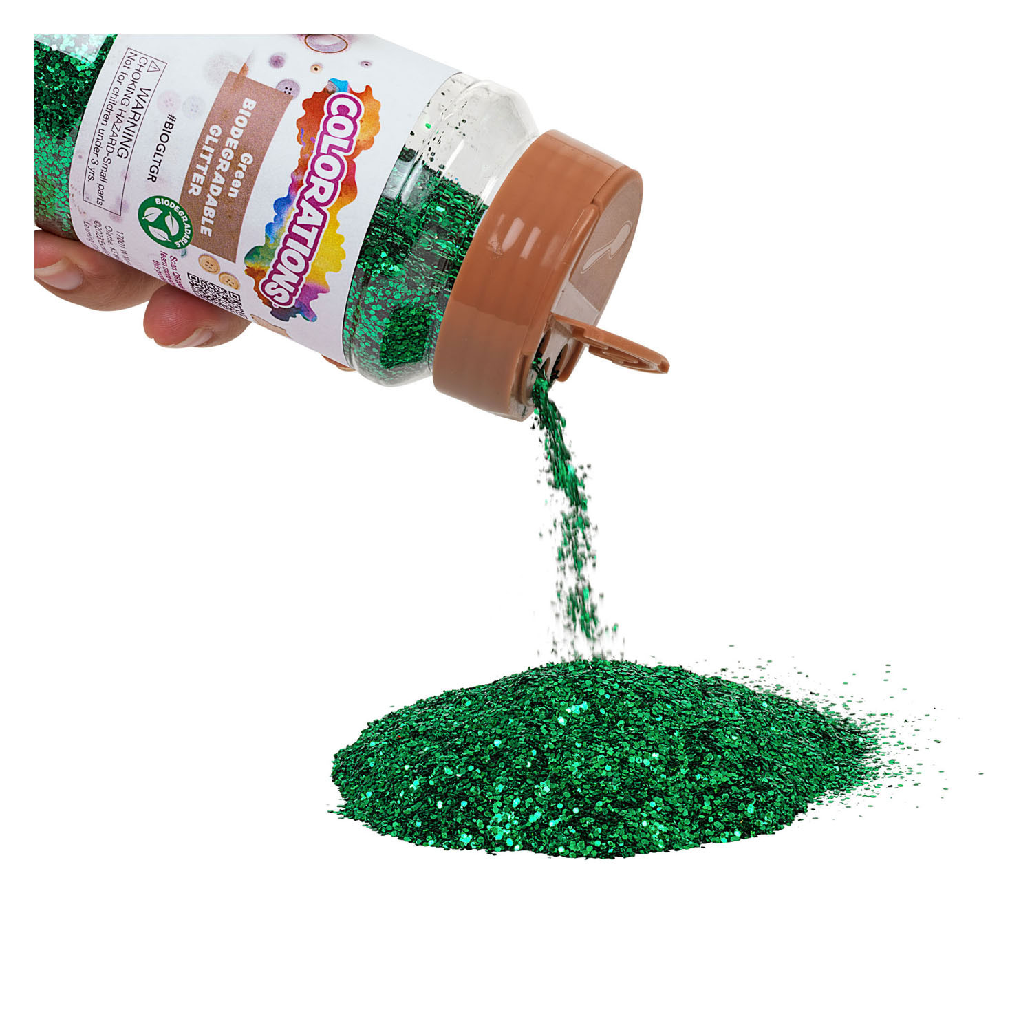 Colorations - Paillettes biodégradables - Vert, 113 grammes