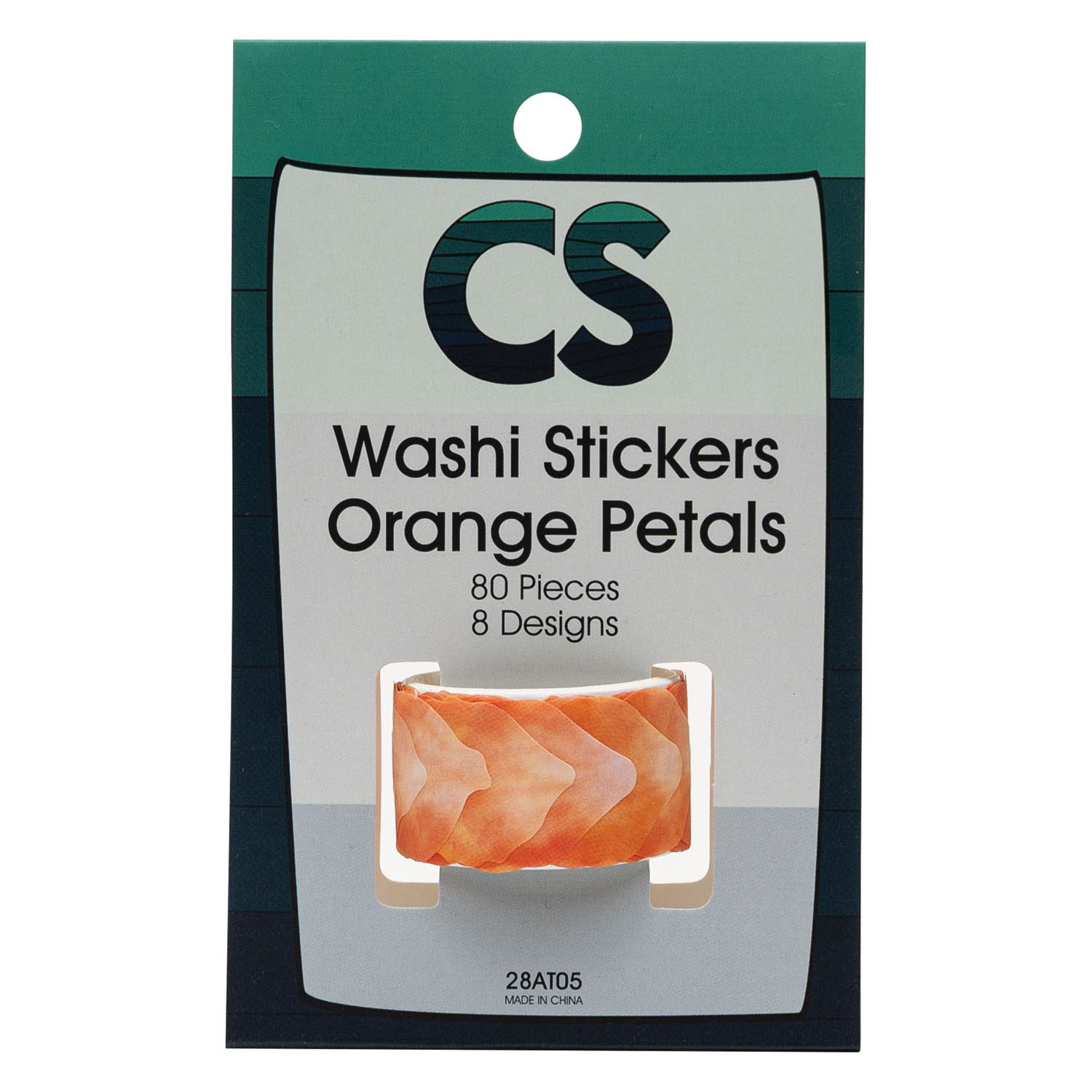 Colorations - Washi Sticker - Orangenblüten, 80 Stück.