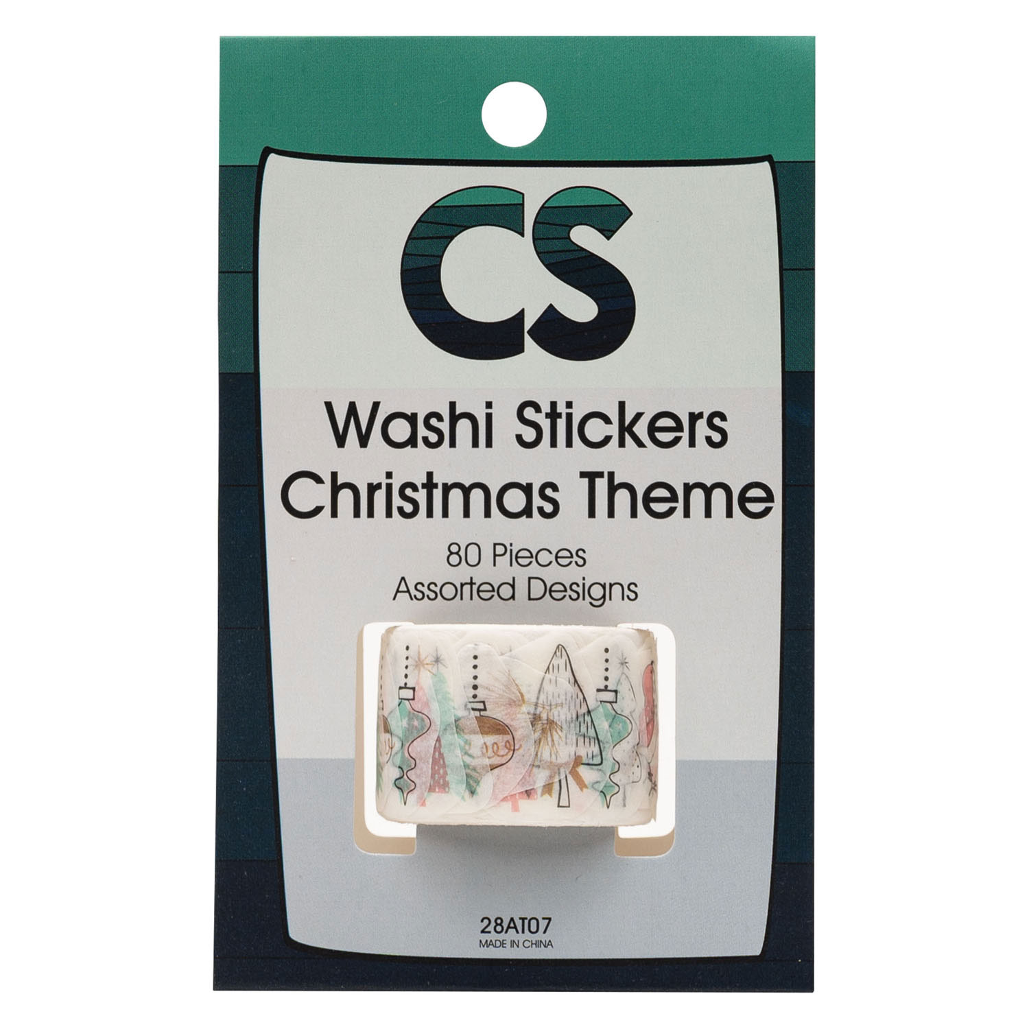 Colorations - Washi Sticker - Weihnachtsthema, 80 Stück.