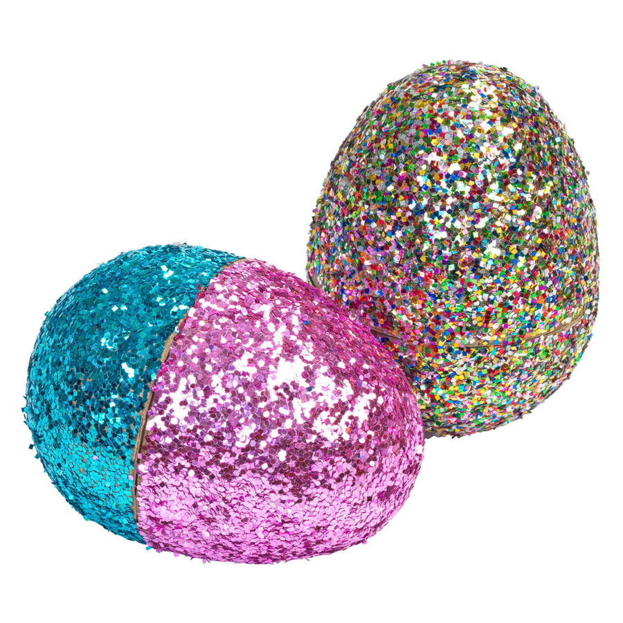 Colorations – Dekorieren Sie Ihre eigenen Pappmaché-Eier, Set mit 12 Stück.