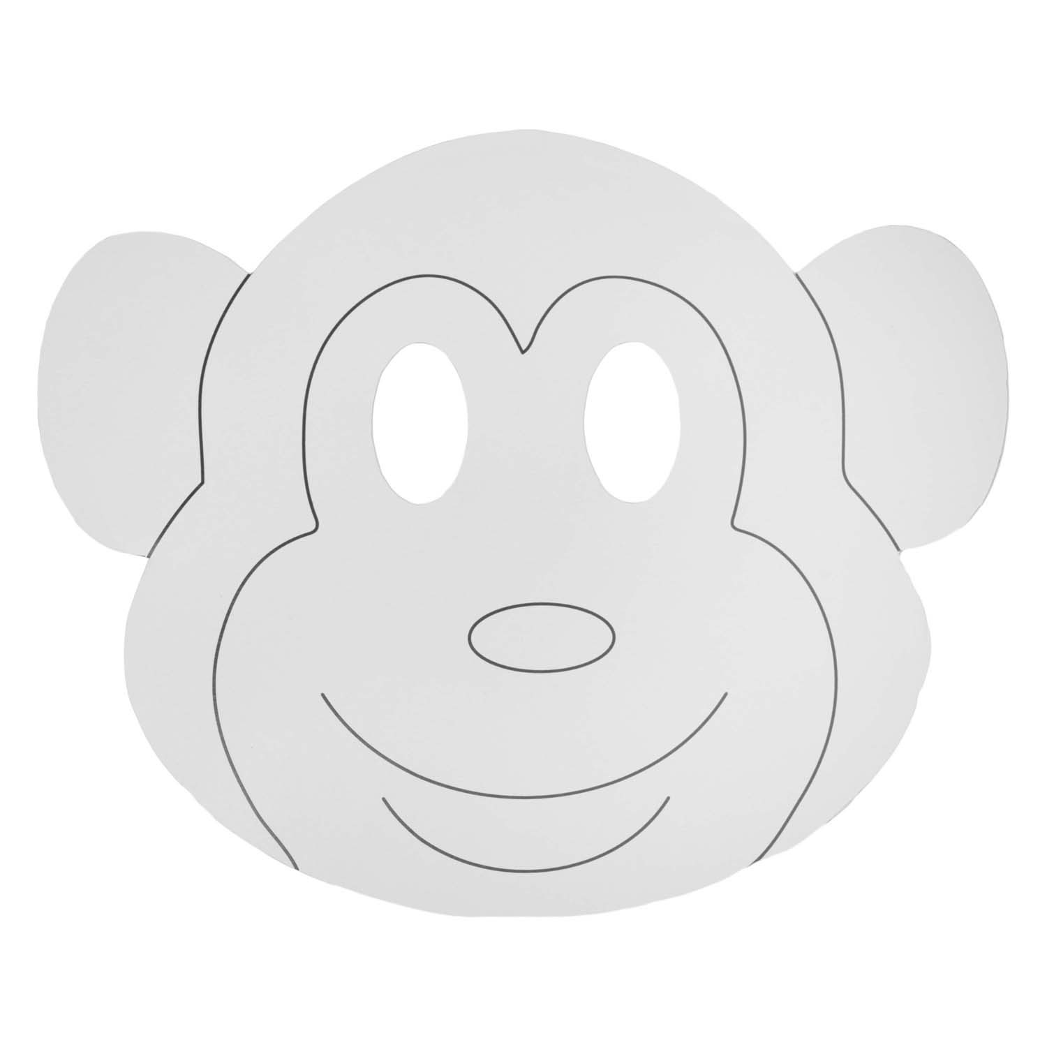 Colorations - Papieren Dierenmaskers, 16st.