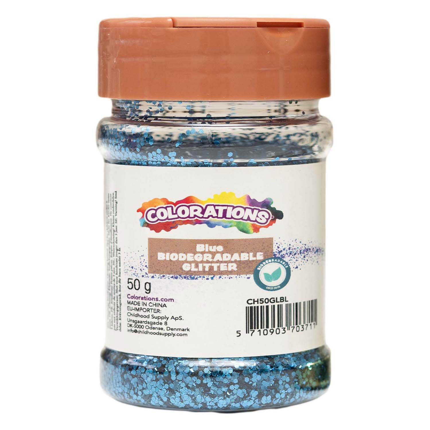 Colorations - Paillettes biodégradables bleues - 50 g