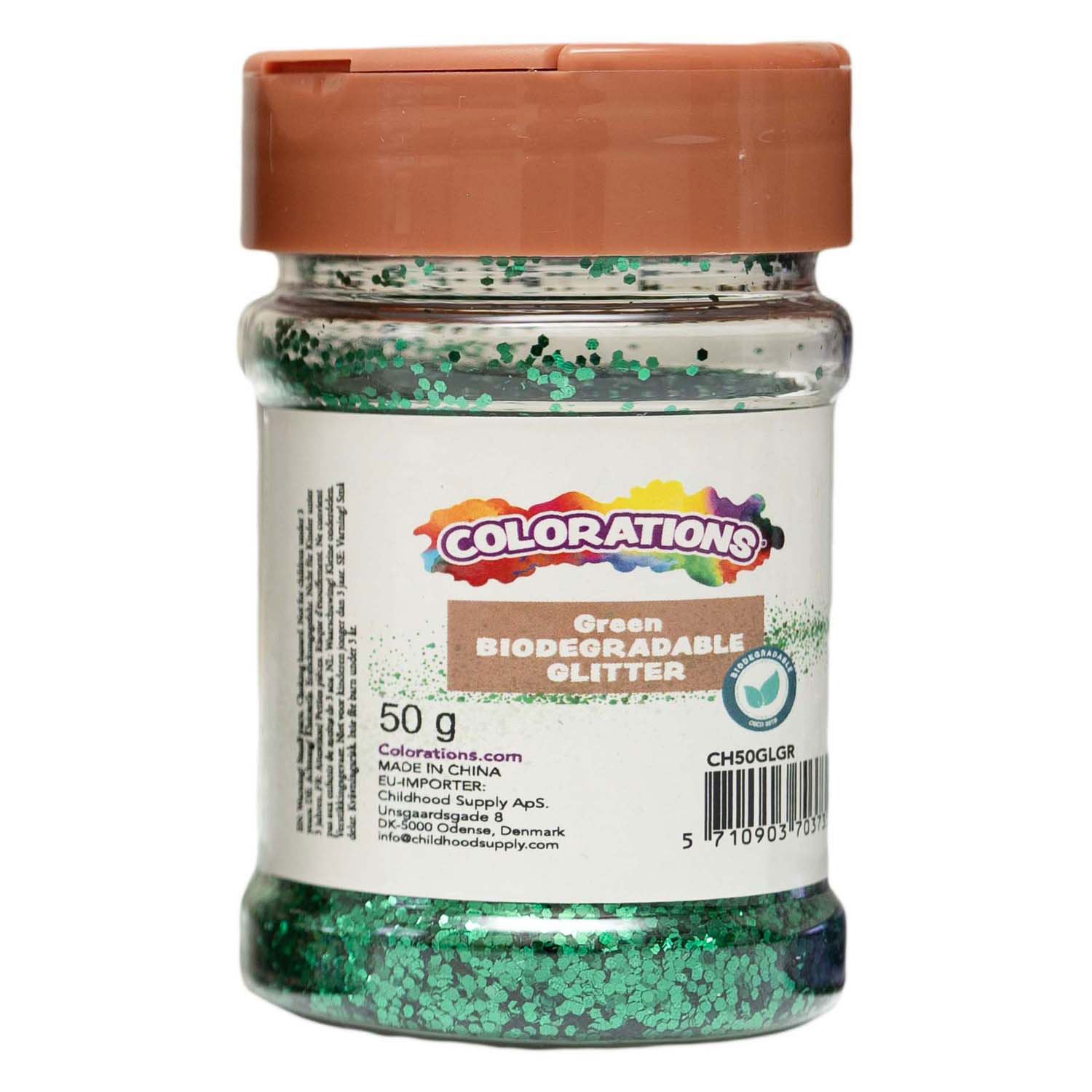 Colorations - Paillettes vertes biodégradables - 50 g