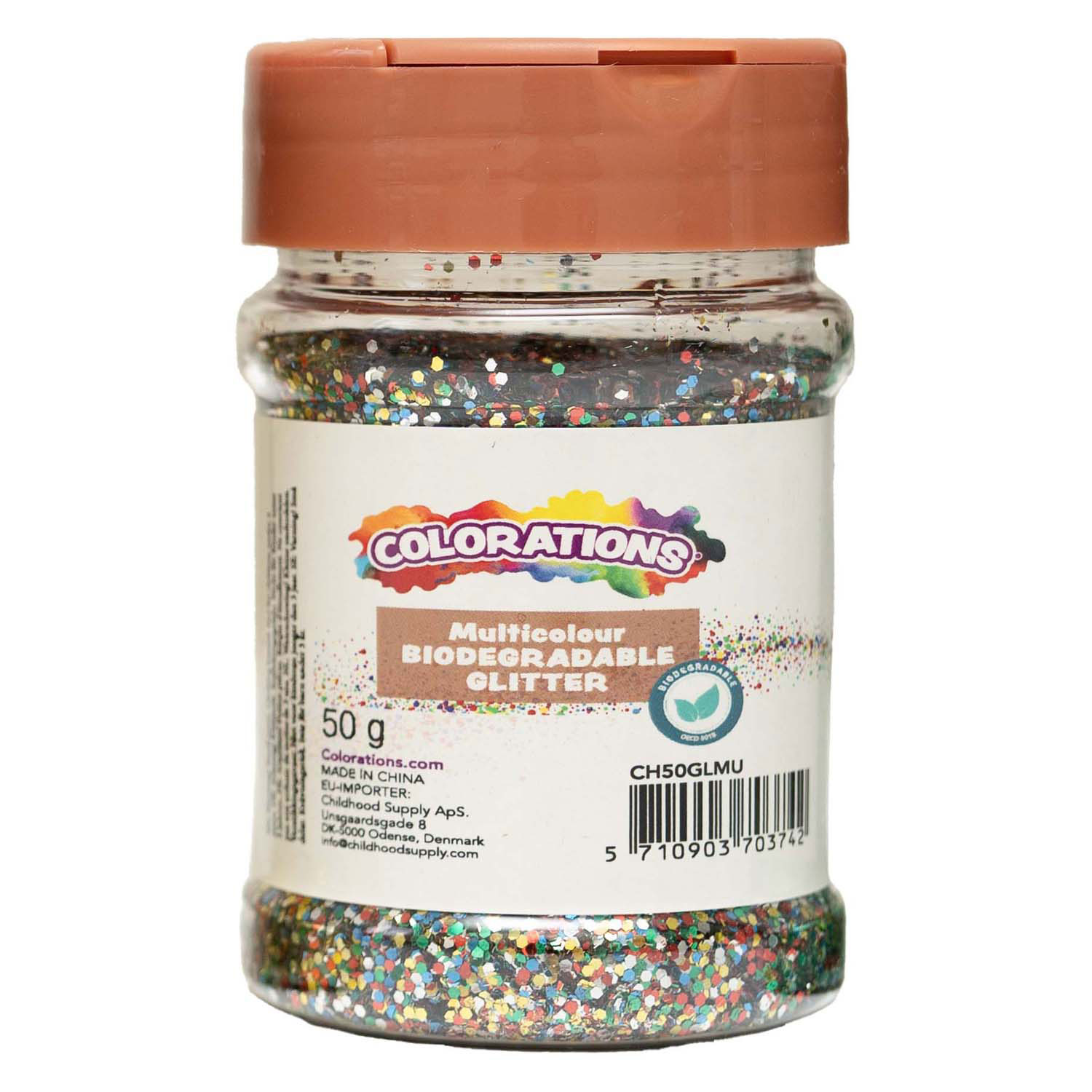 Colorations - Paillettes biodégradables multicolores - 50 g