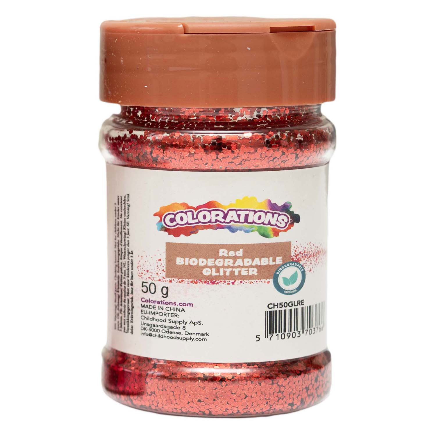 Colorations - Biologisch abbaubarer Glitzer Rot - 50g