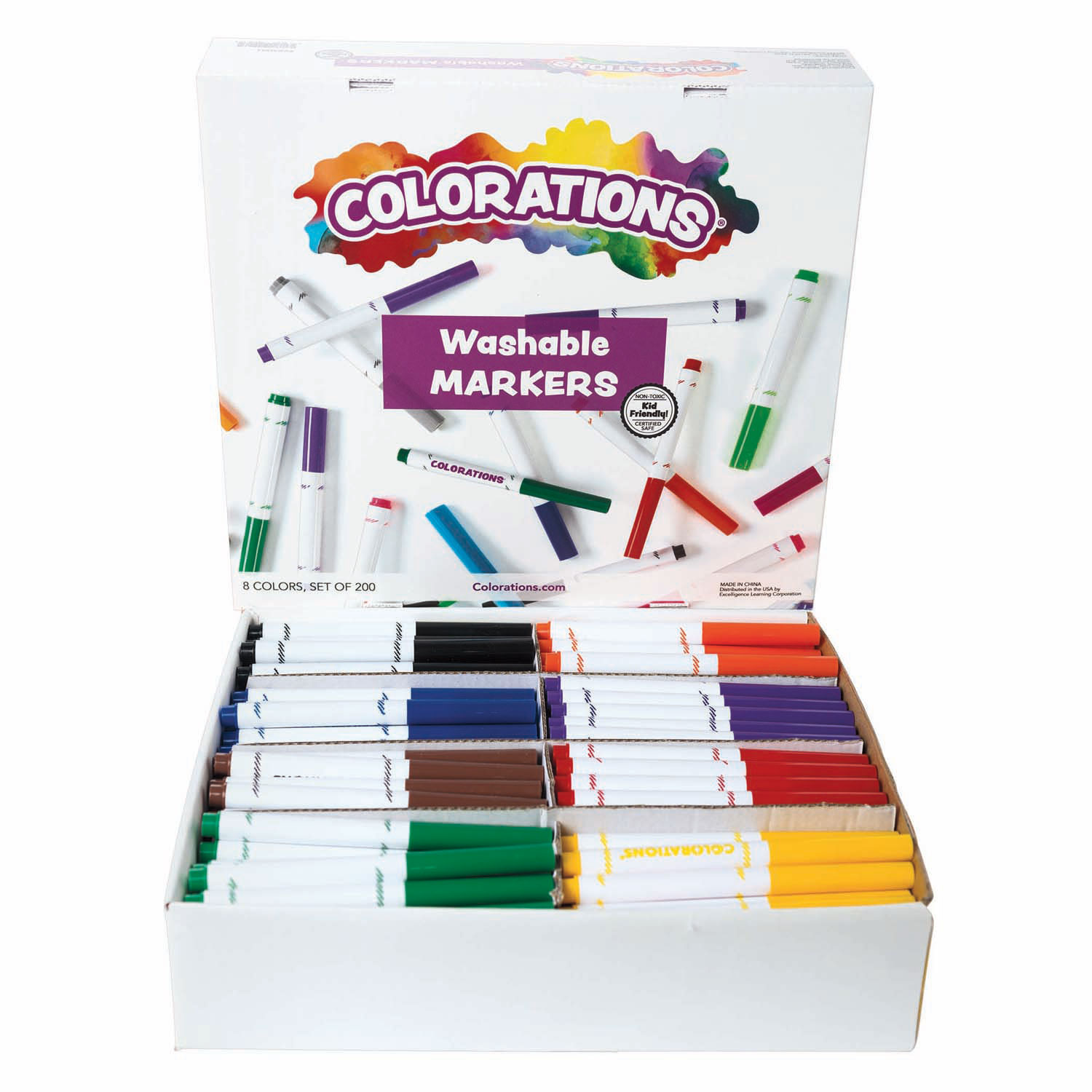 Colorations - Uitwasbare Markers, 200st.