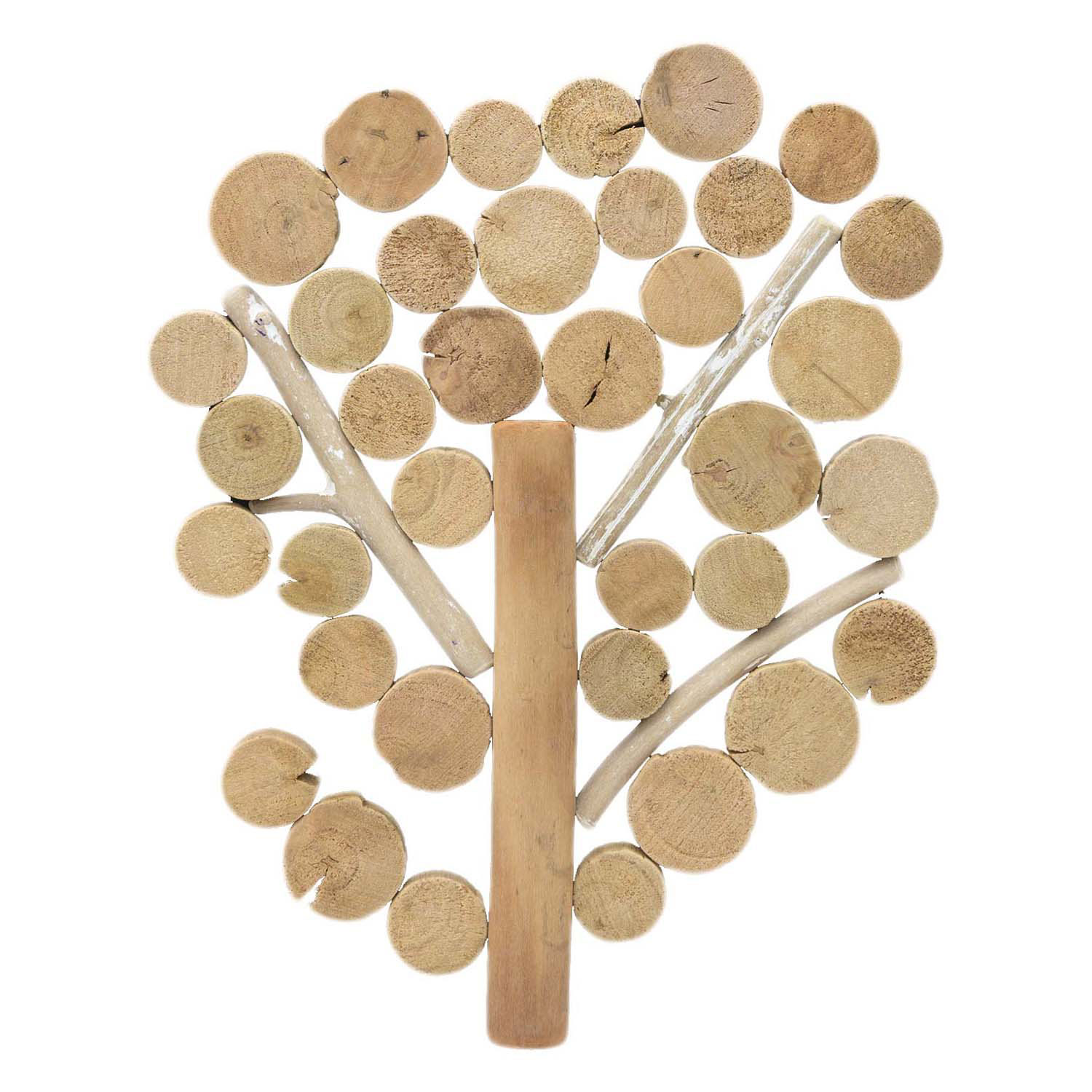 Petites rondelles de bois rondes - 1 kg