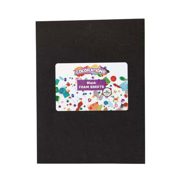 Colorations - Feuilles de mousse noires, 10 pièces.