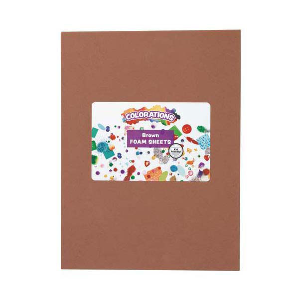 Colorations - Feuilles de mousse marron, 10 pièces.