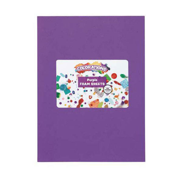 Colorations - Feuilles de mousse violettes, 10 pièces.