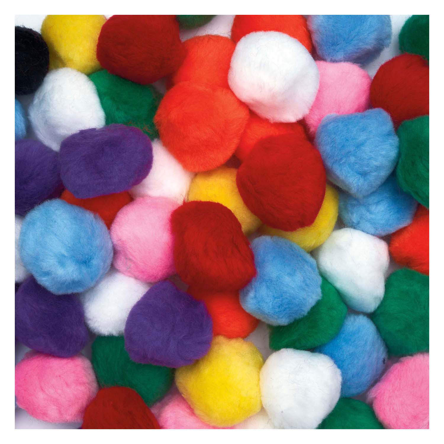 Colorations - Gekleurde Pompons 5cm, 50st.