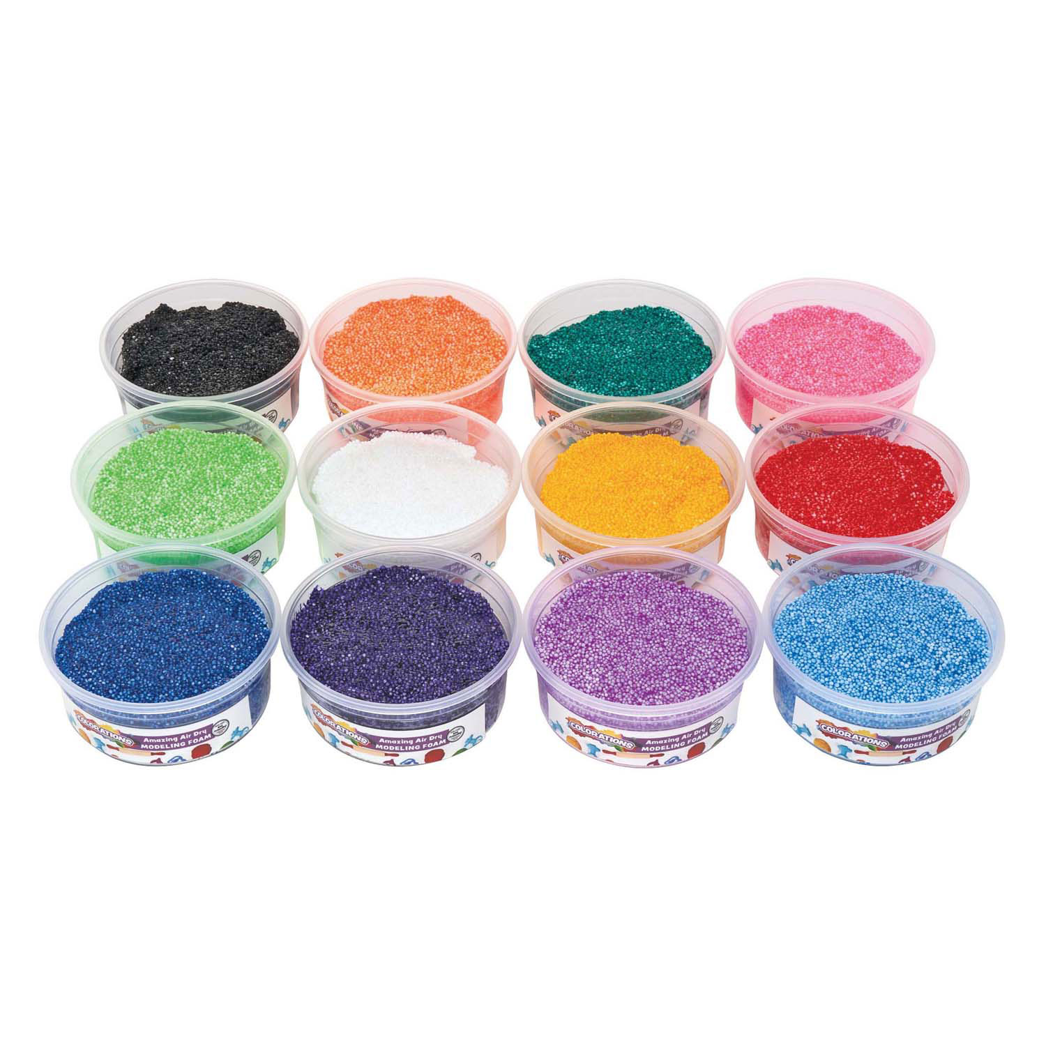 Colorations - Argile mousse colorée, 12 pièces.