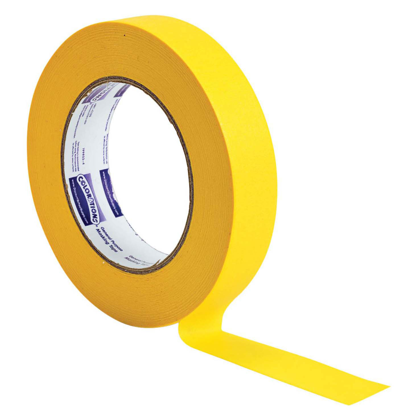 Colorations - Afplaktape 2,5 cm - Geel
