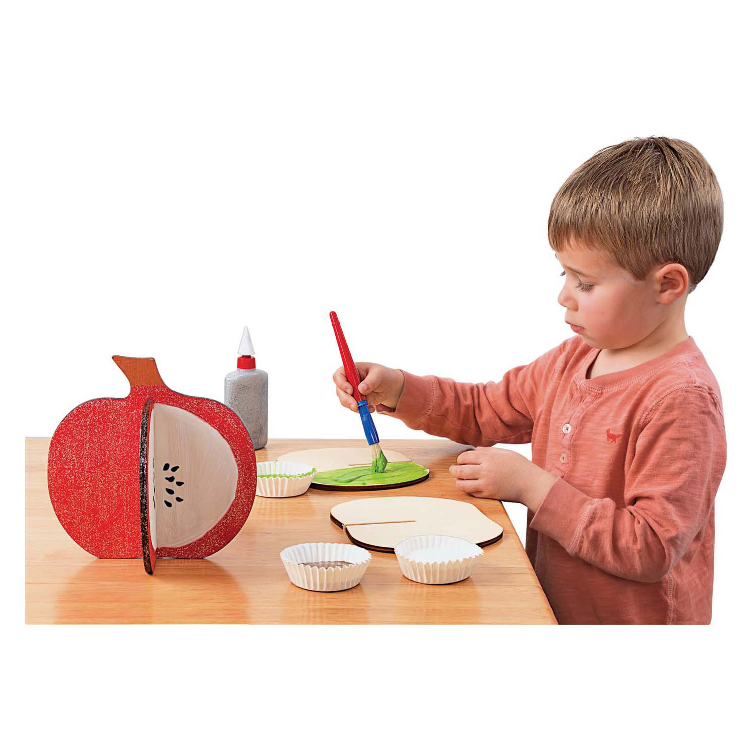 Colorations - Bouw Je Eigen 3D Houten Pompoen, 6dlg.