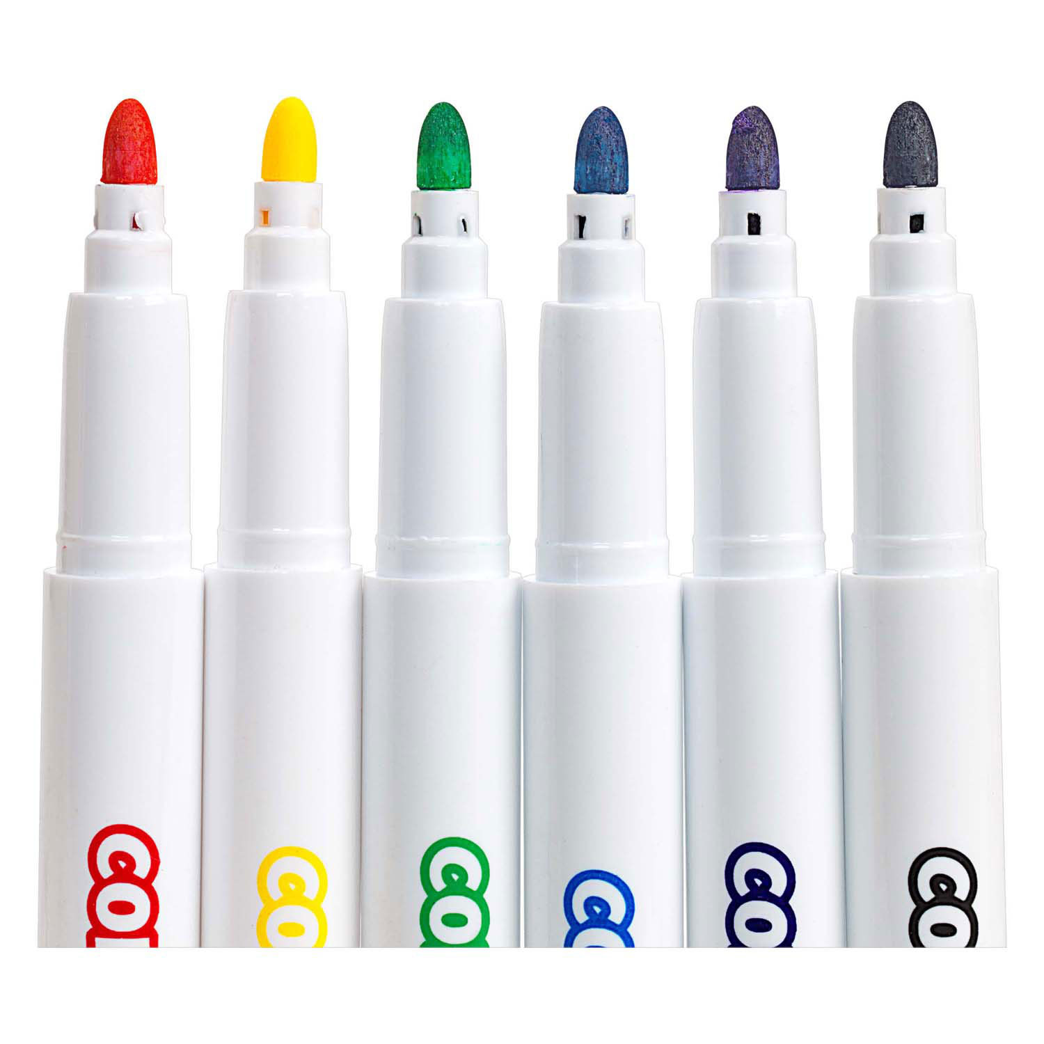 Colorations - Textielstiften Primaire Kleuren - 6 Kleuren