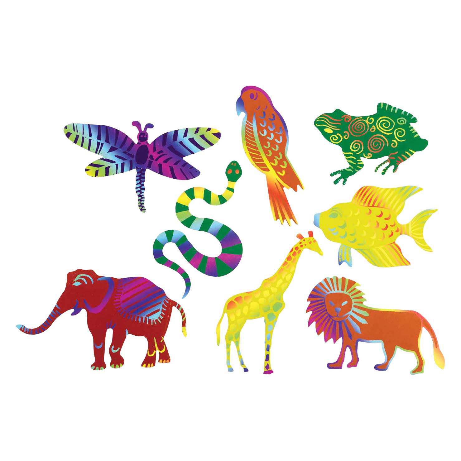 Colorations - Krasfiguren Dierenvormen - 48dlg.