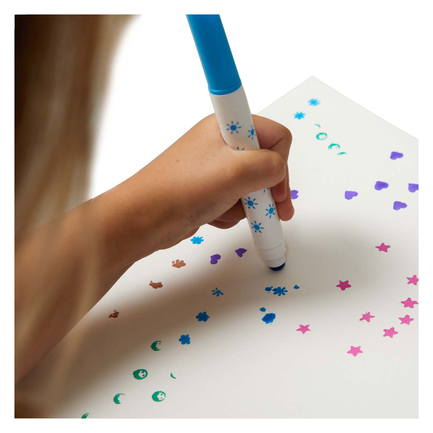 Colorations - Marqueurs pour tampons lavables, 44 pièces.