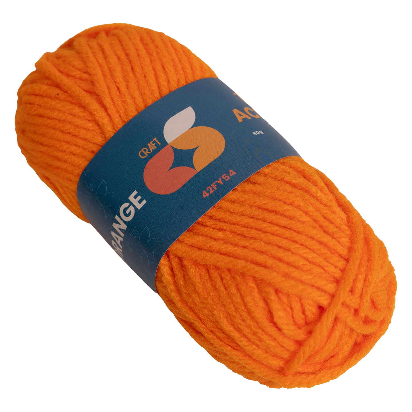 Colorations - Acrylgaren 4 mm - 50gr - Oranje