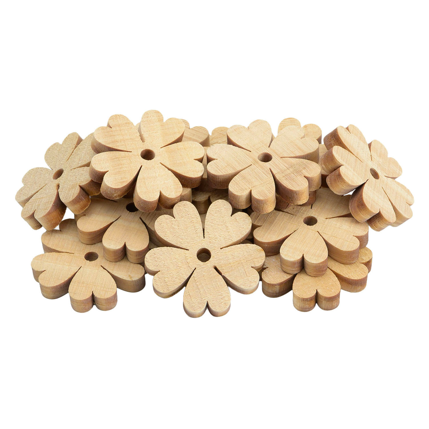 Colorations - Houten Bloem Decoratie - 20st. 