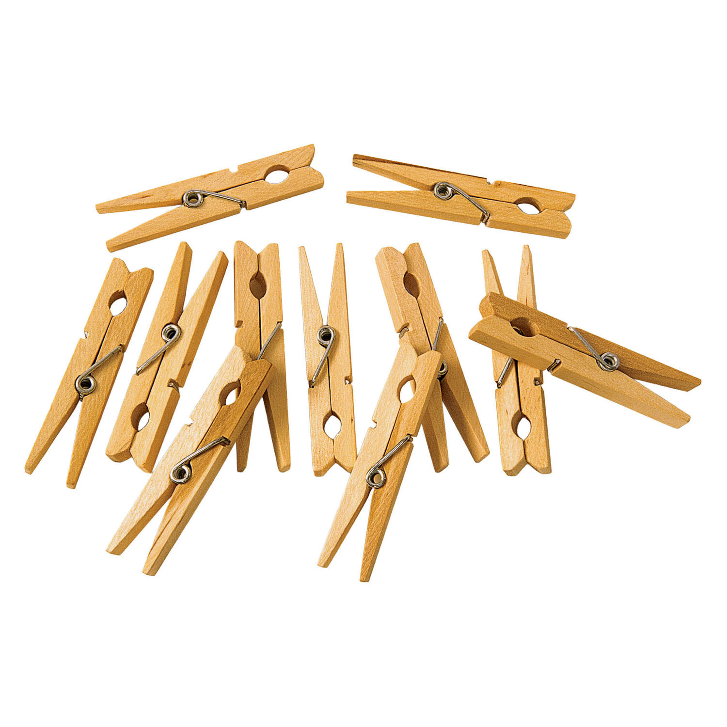 Colorations - Pinces à linge en bois - 48 pièces.