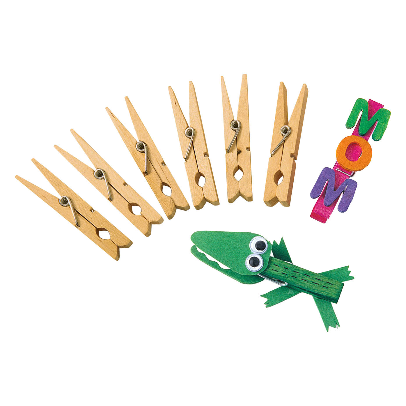 Colorations - Pinces à linge en bois - 48 pièces.