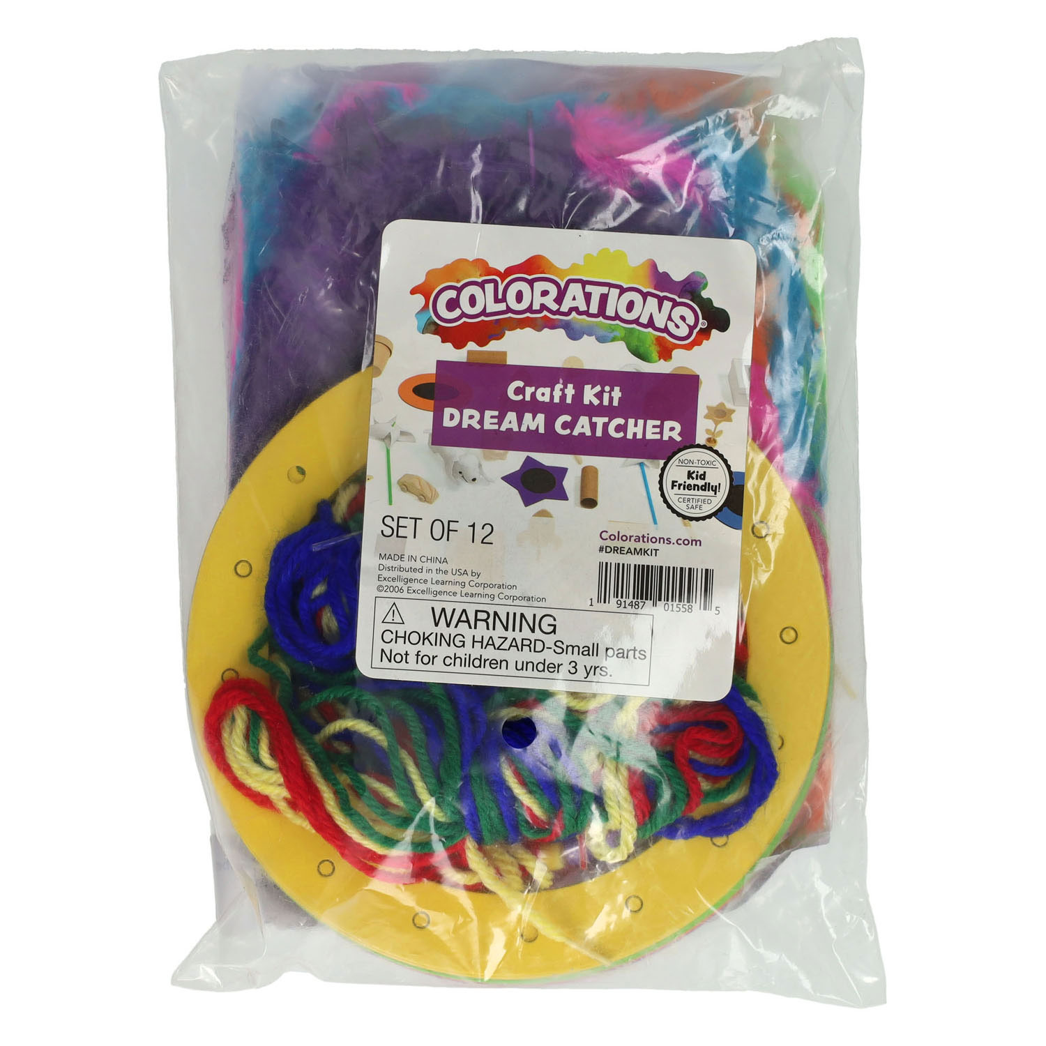 Colorations - Knutselset Kleurrijke Dromenvangers - Set van 12