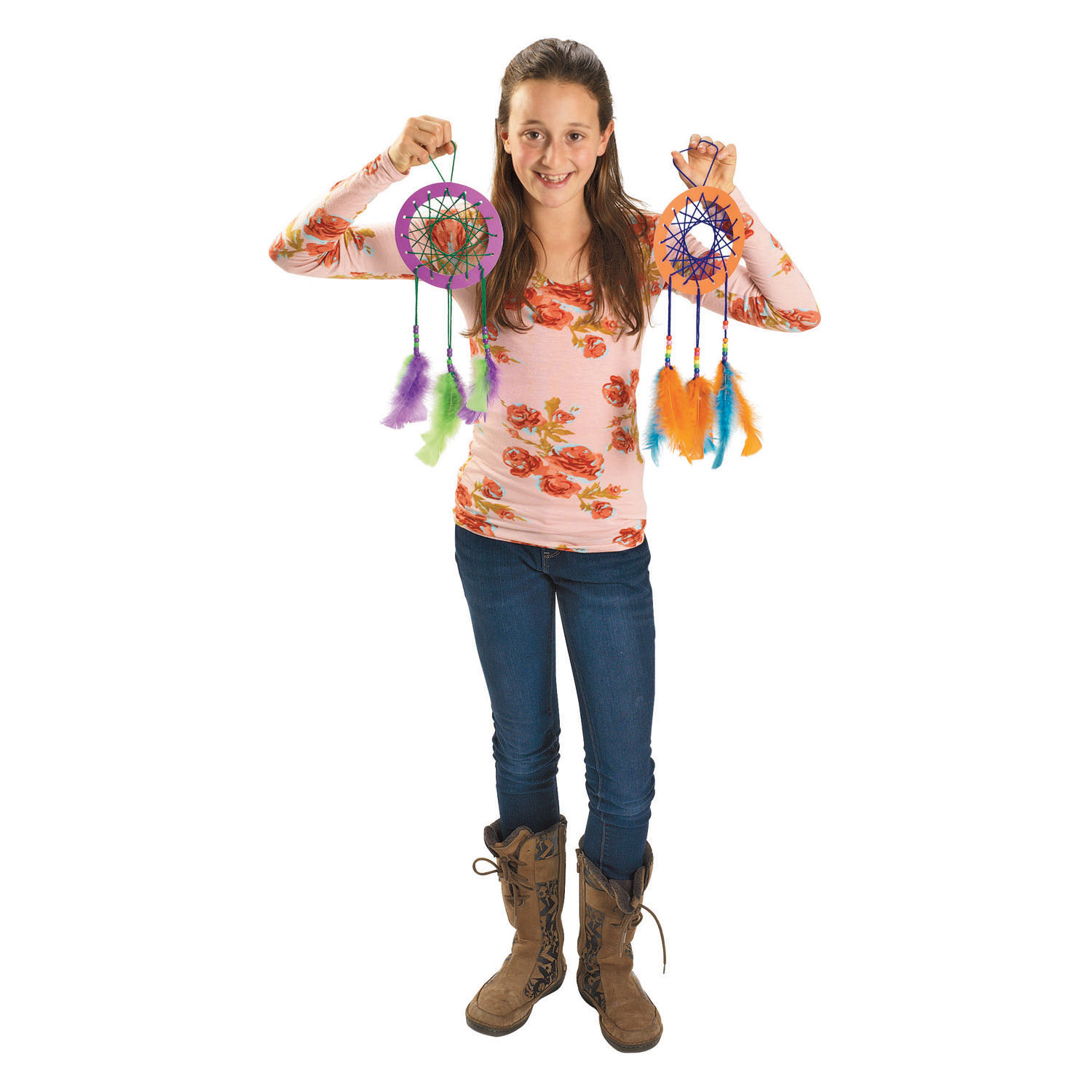 Colorations - Knutselset Kleurrijke Dromenvangers - Set van 12