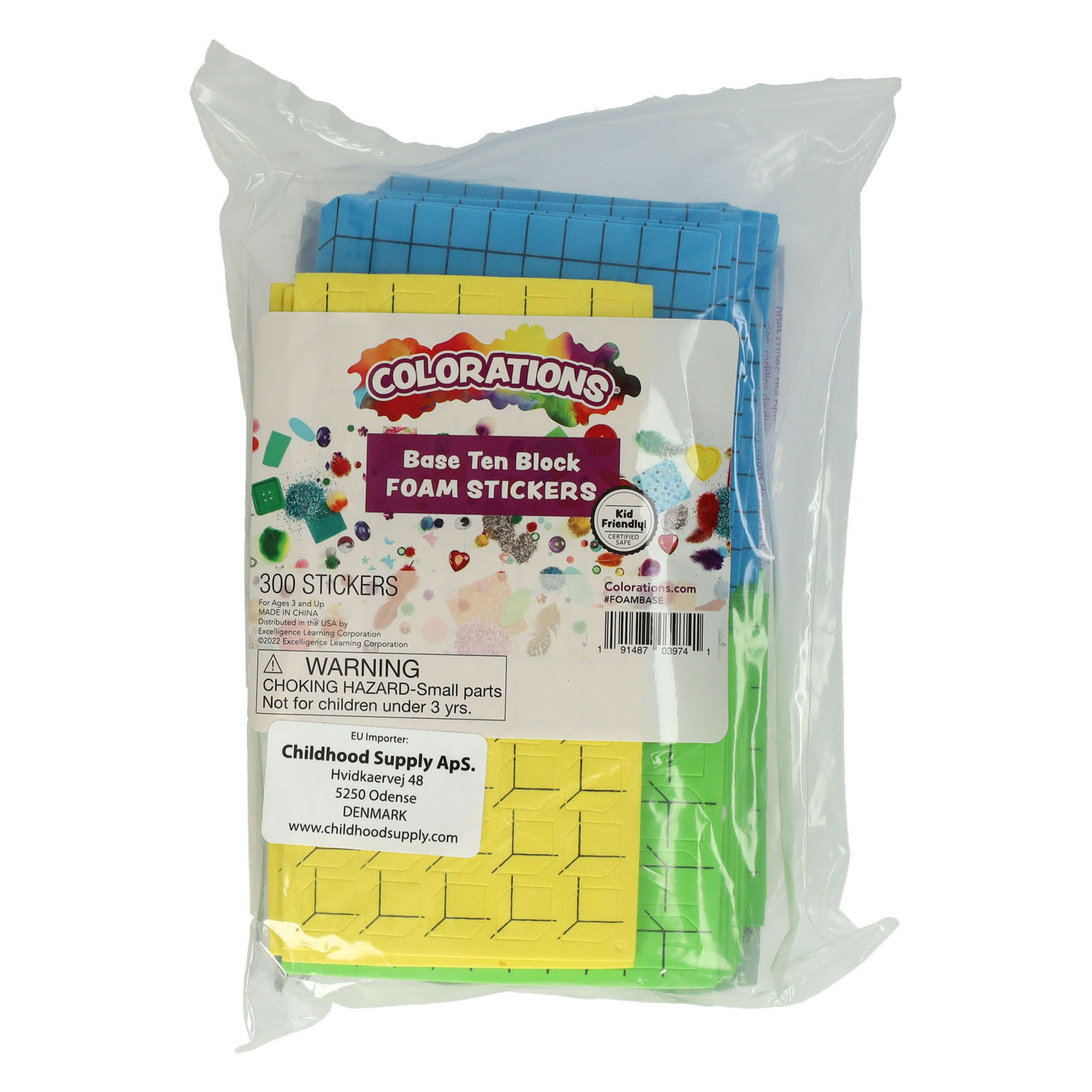 Colorations - Foam Rekenstickers - 300st. 