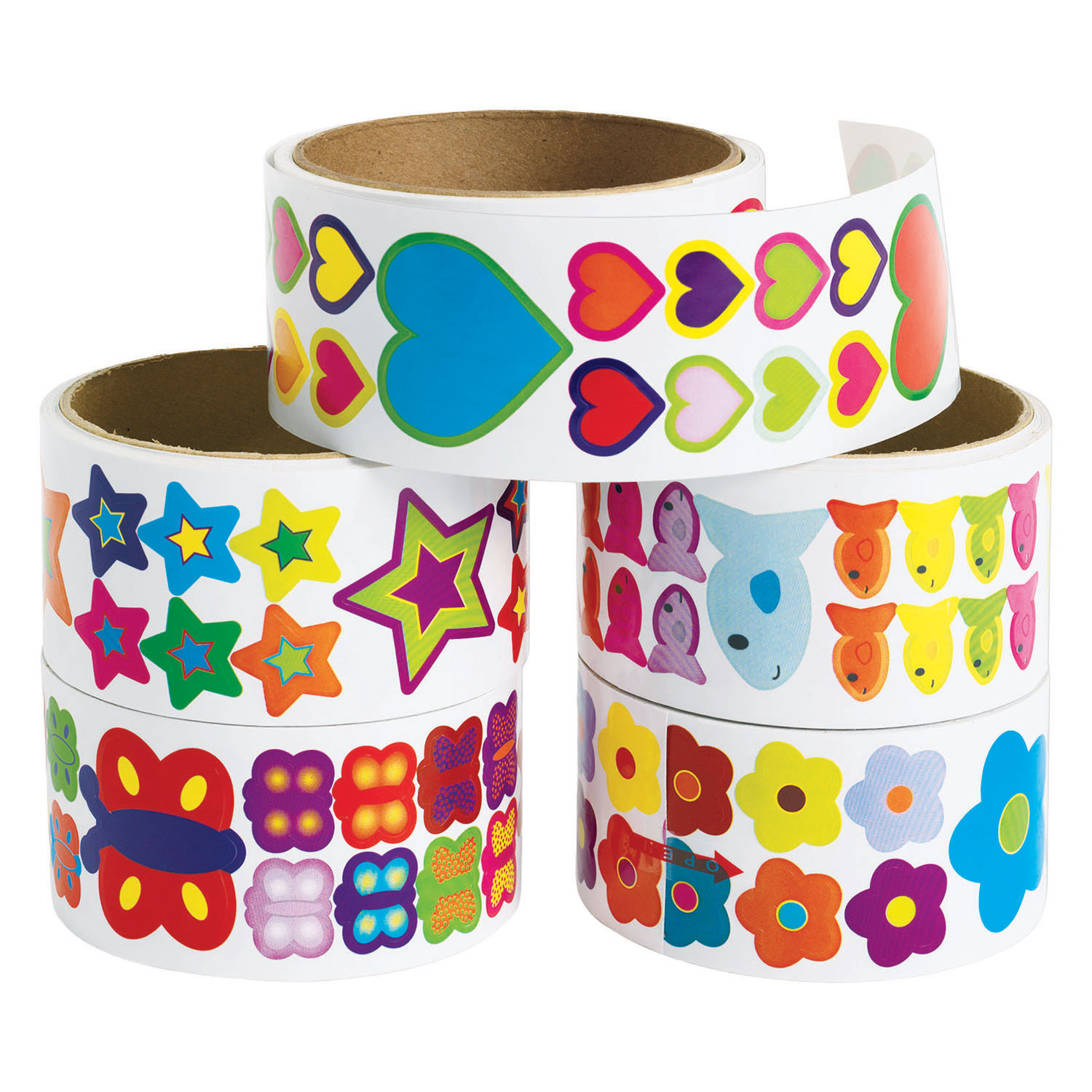 Colorations - Kleurrijke Stickers - 5 Rollen