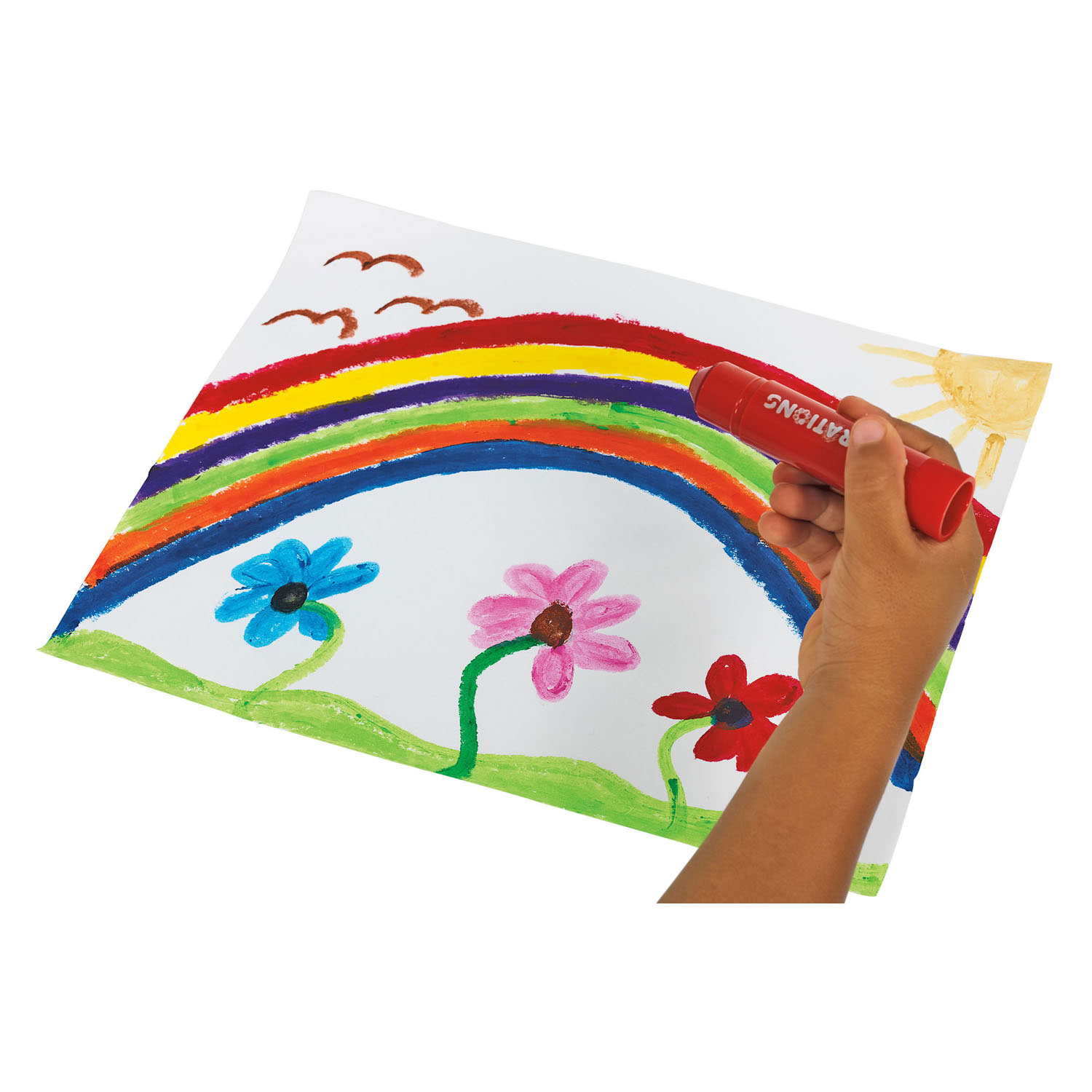 Colorations - Bâtonnets de peinture tempera en 14 couleurs - 42 pièces.