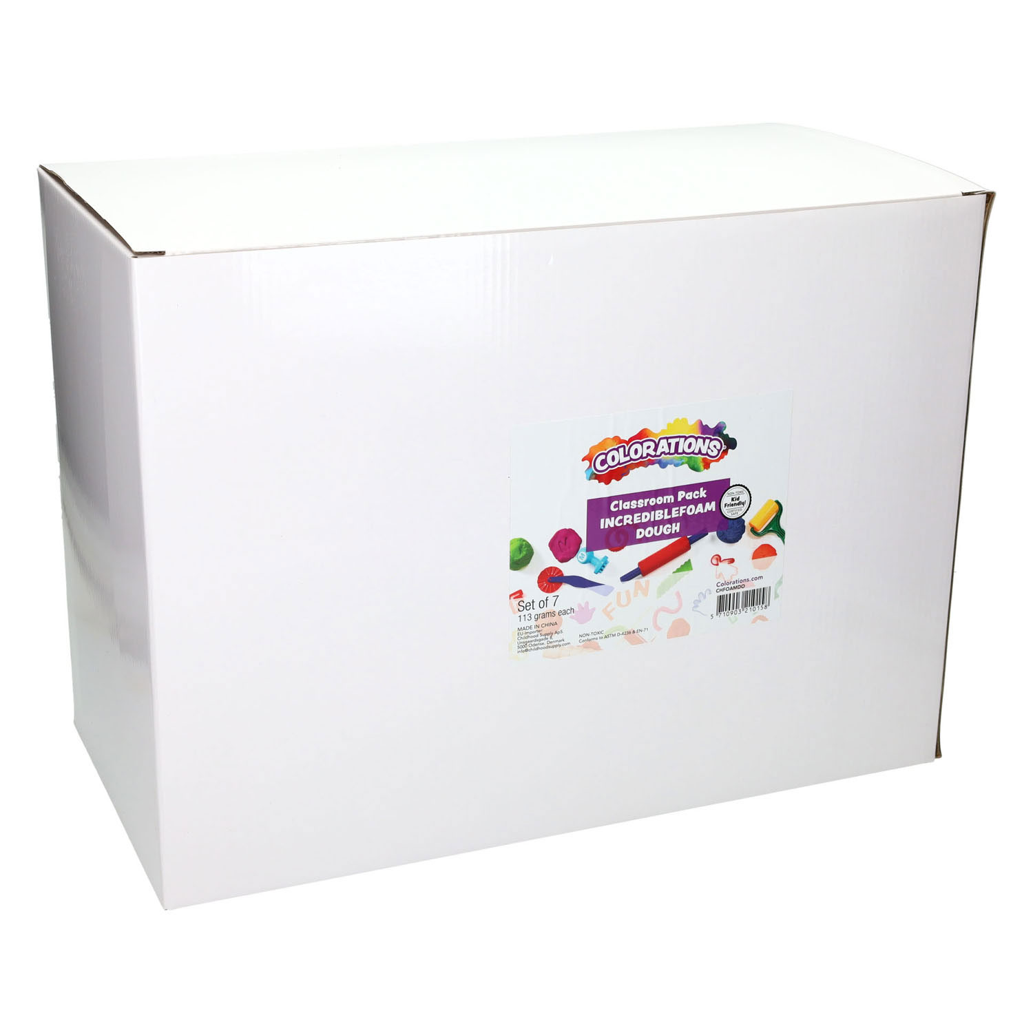 Colorations - Modelleer Foam Kralenklei - Set van 7