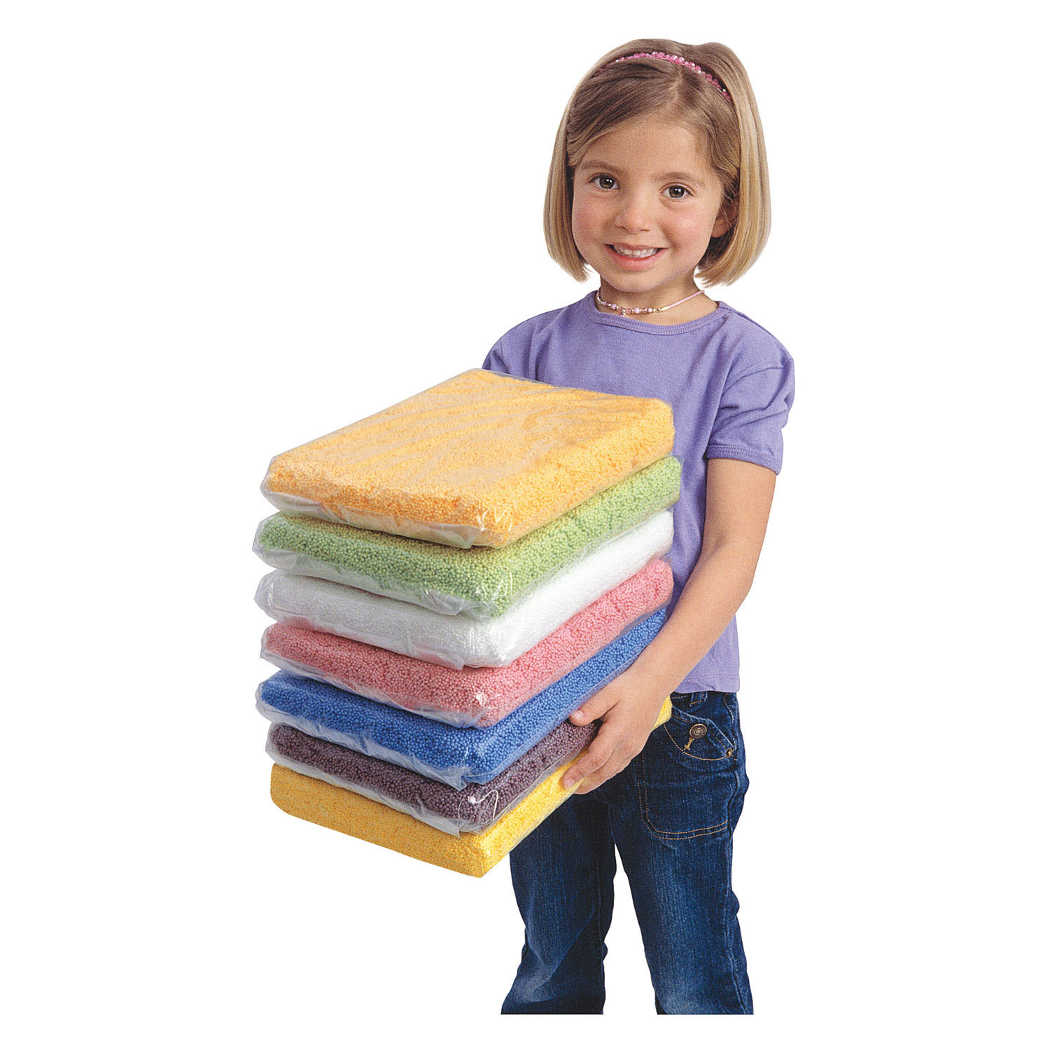 Colorations - Modelleer Foam Kralenklei - Set van 7