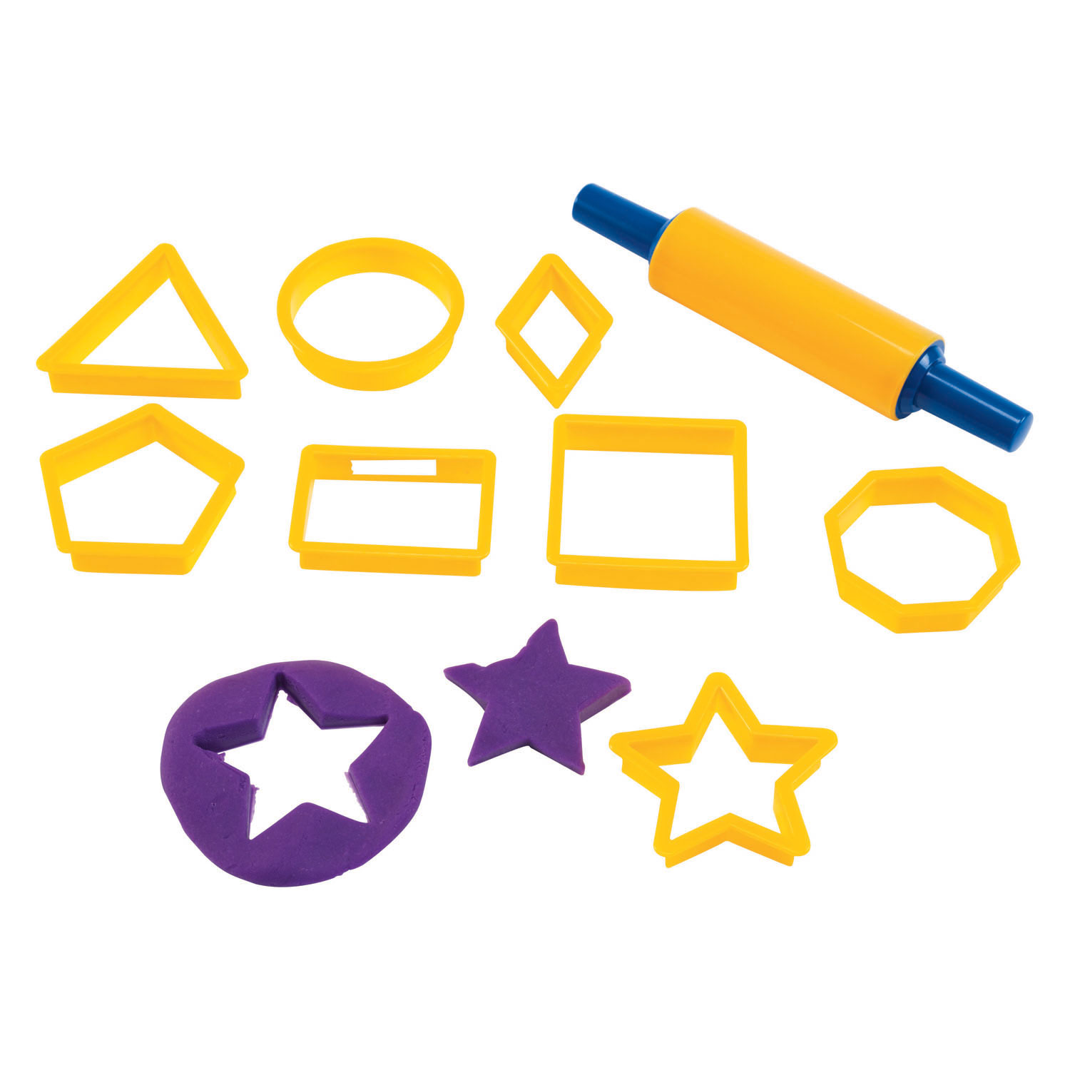 Colorations - Ensemble d'emporte-pièces pour argile - 9 pièces.