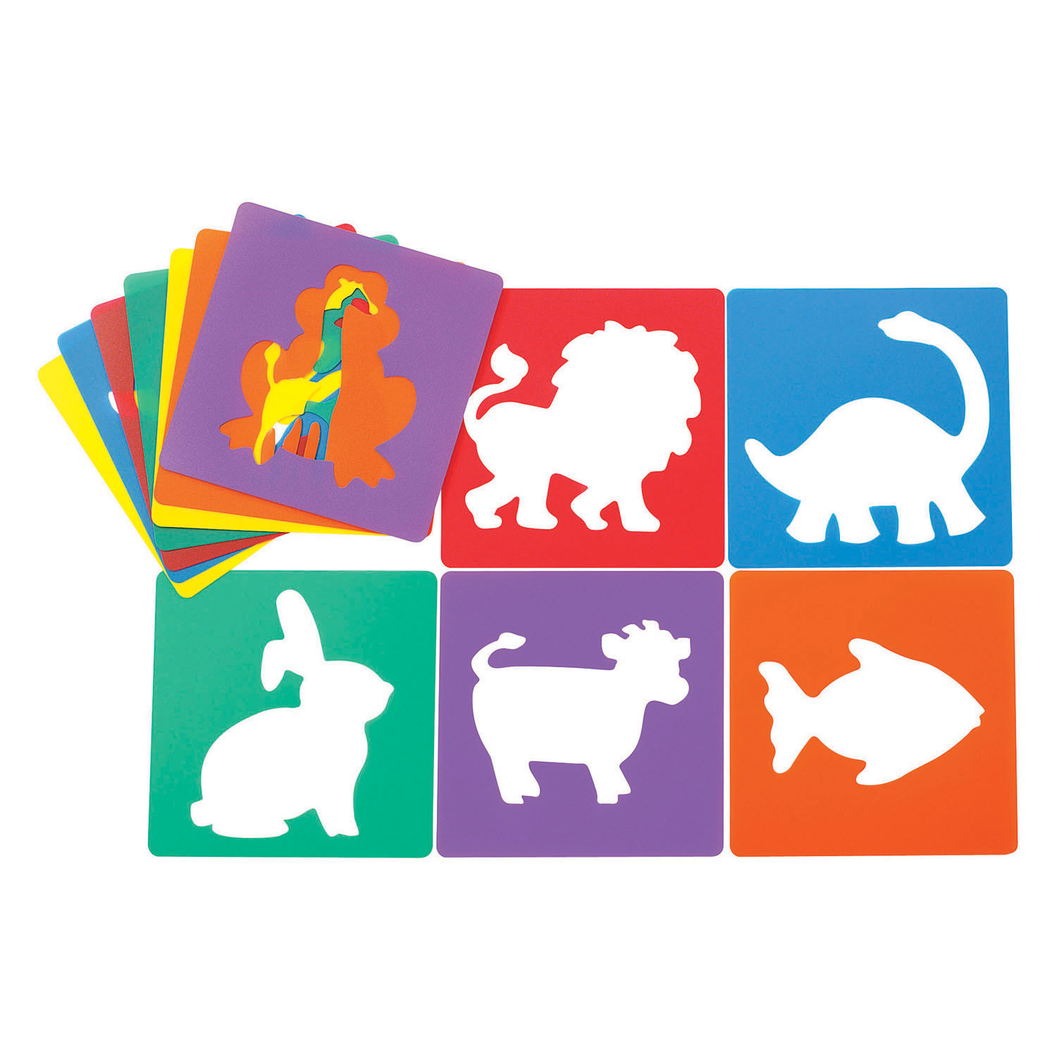 Colorations - Wiederverwendbare Tierschablonen - 12 Stk.