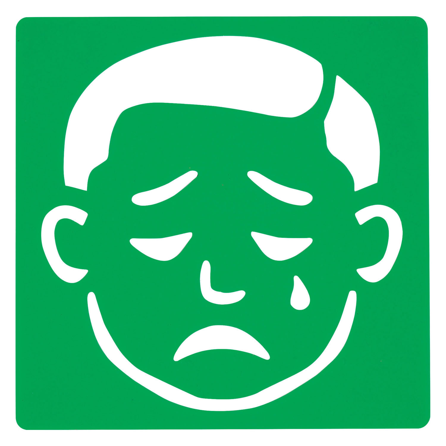 Colorations - Pochoirs d'émotions réutilisables - 6 pièces.