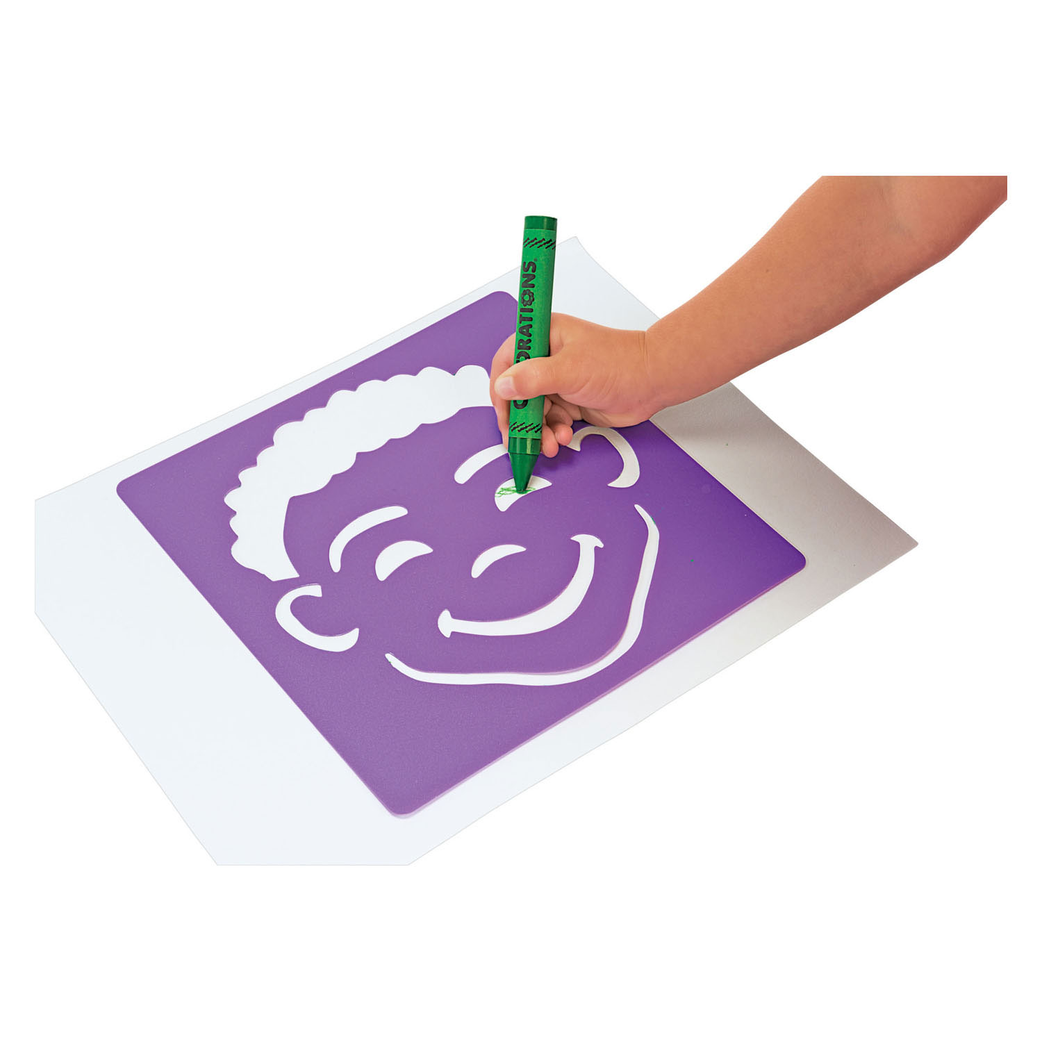 Colorations - Pochoirs d'émotions réutilisables - 6 pièces.