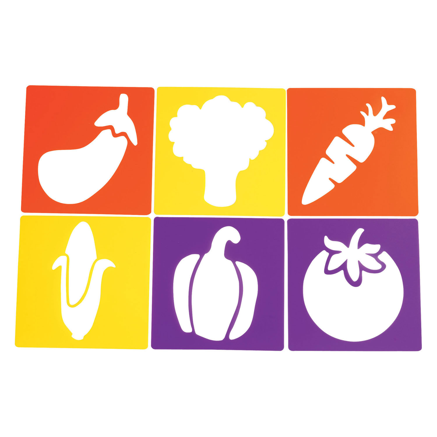 Colorations - Herbruikbare Fruit Sjablonen - 12st.