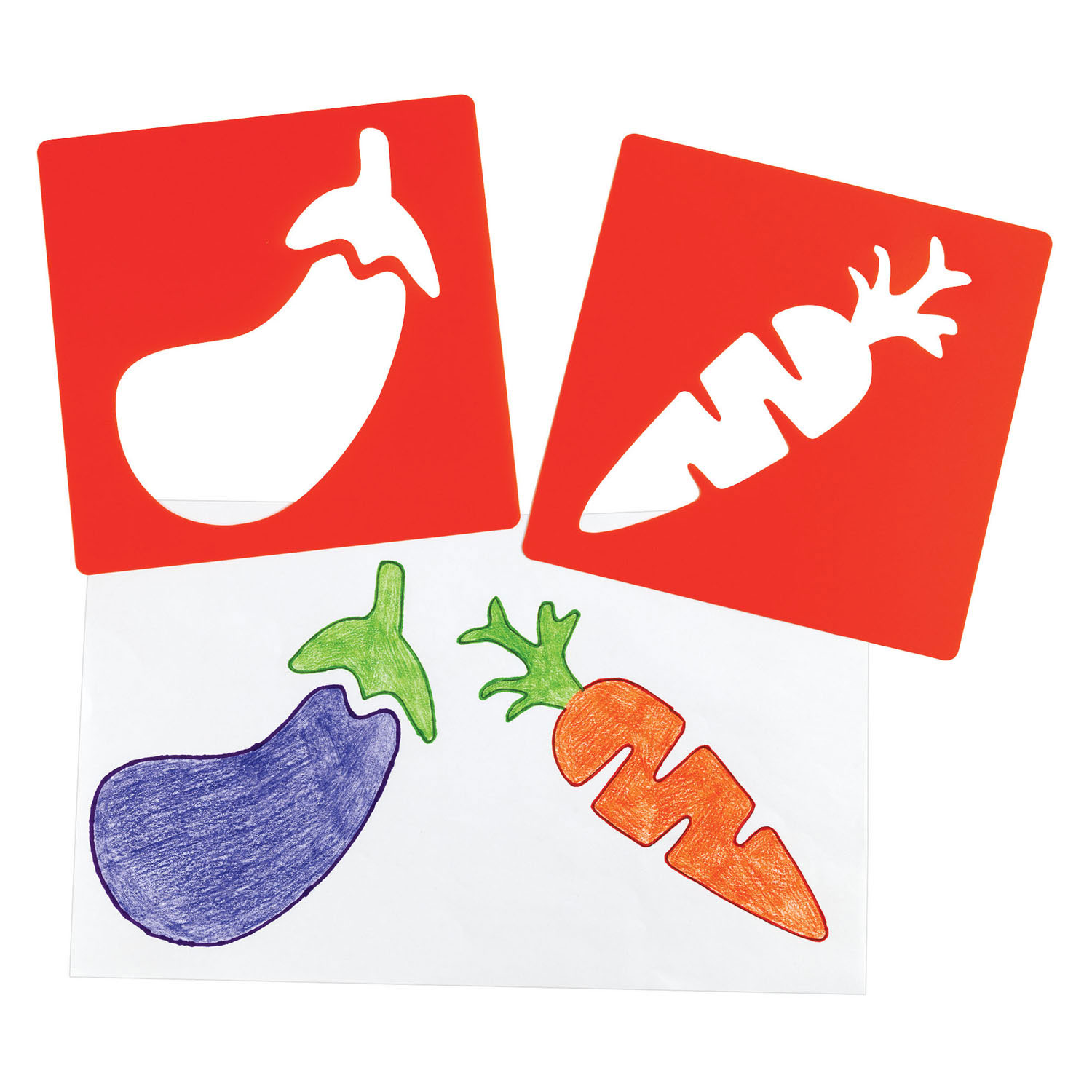 Colorations - Herbruikbare Fruit Sjablonen - 12st.