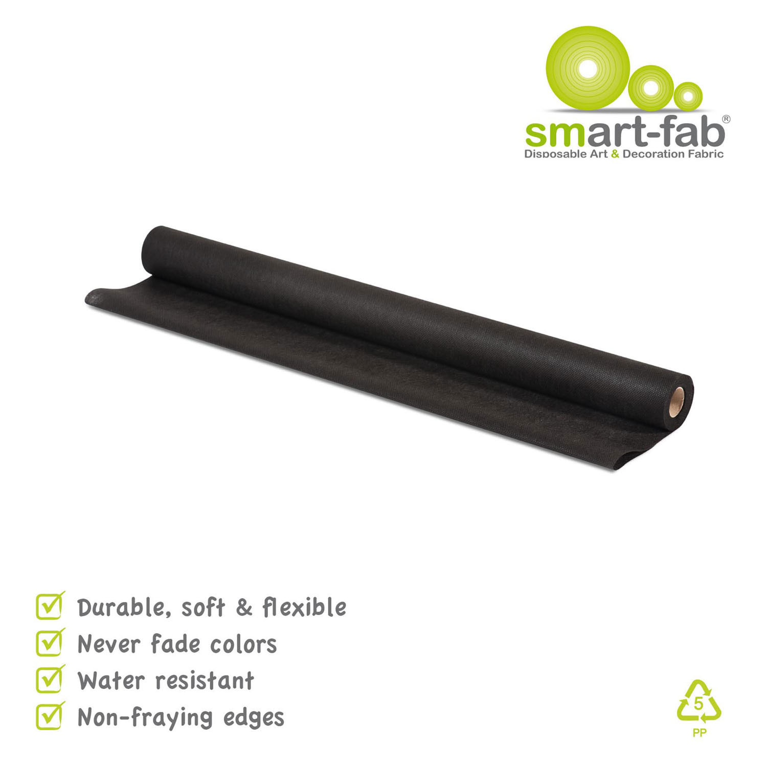Smart Fab Rolle 0,61 x 5,5 m - Schwarz