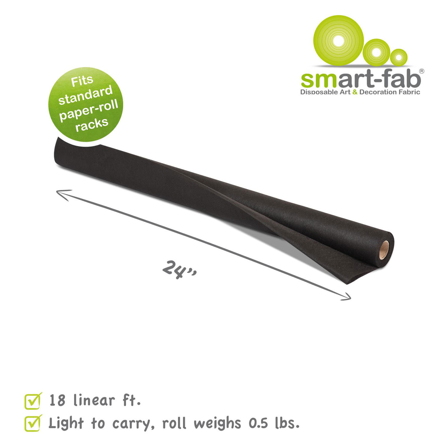 Smart Fab Rolle 0,61 x 5,5 m - Schwarz