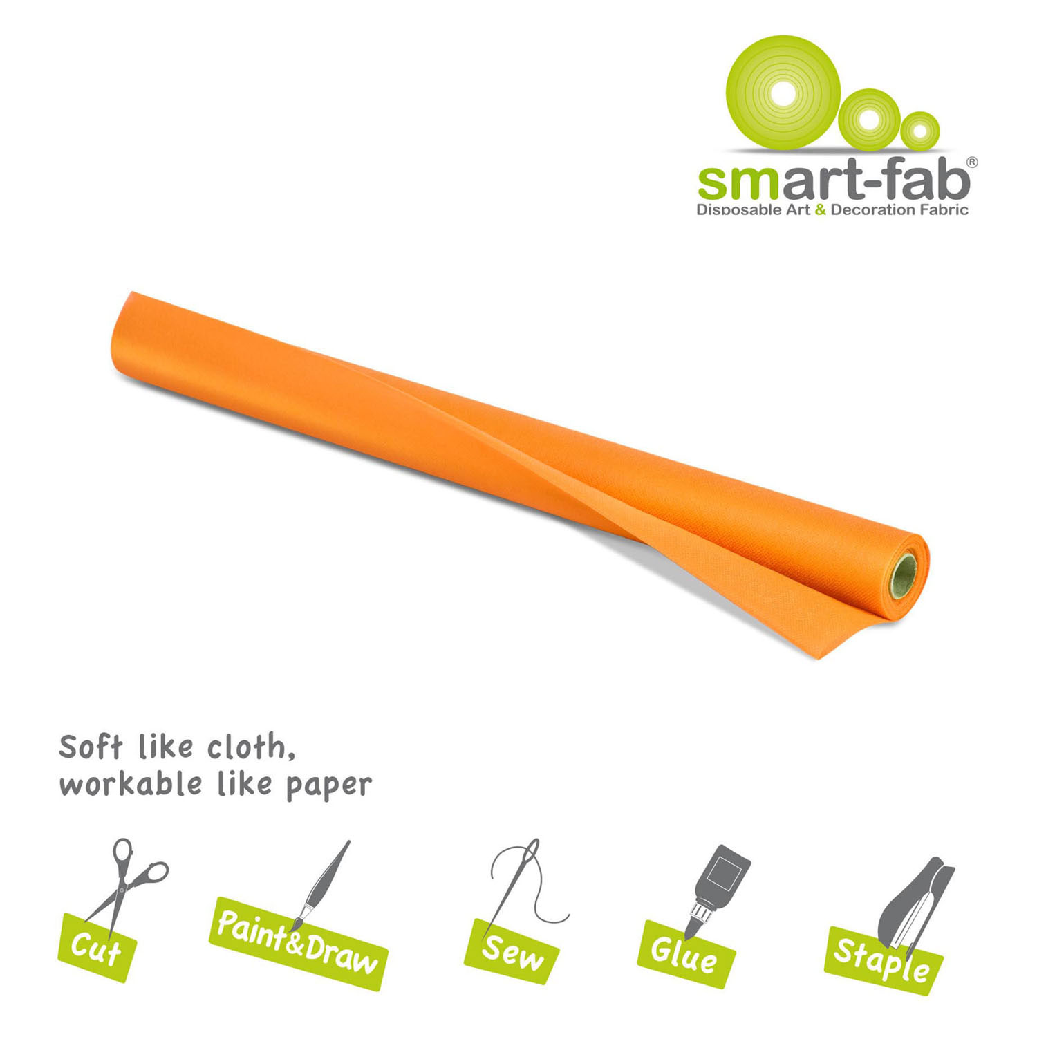 Rouleau Smart Fab 0,61 x 5,5 m - Orange