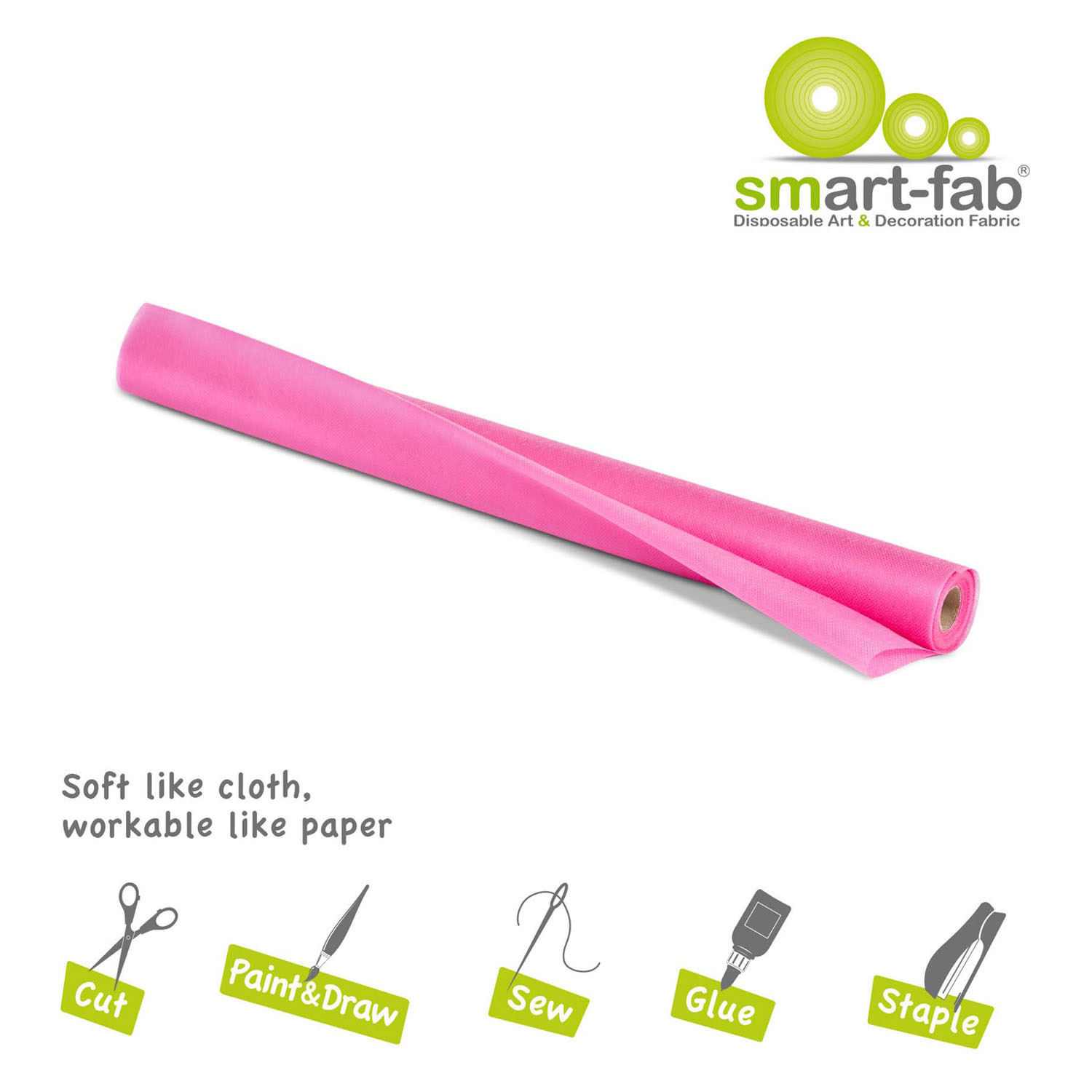 Rouleau Smart Fab 0,61 x 5,5 m - Rose