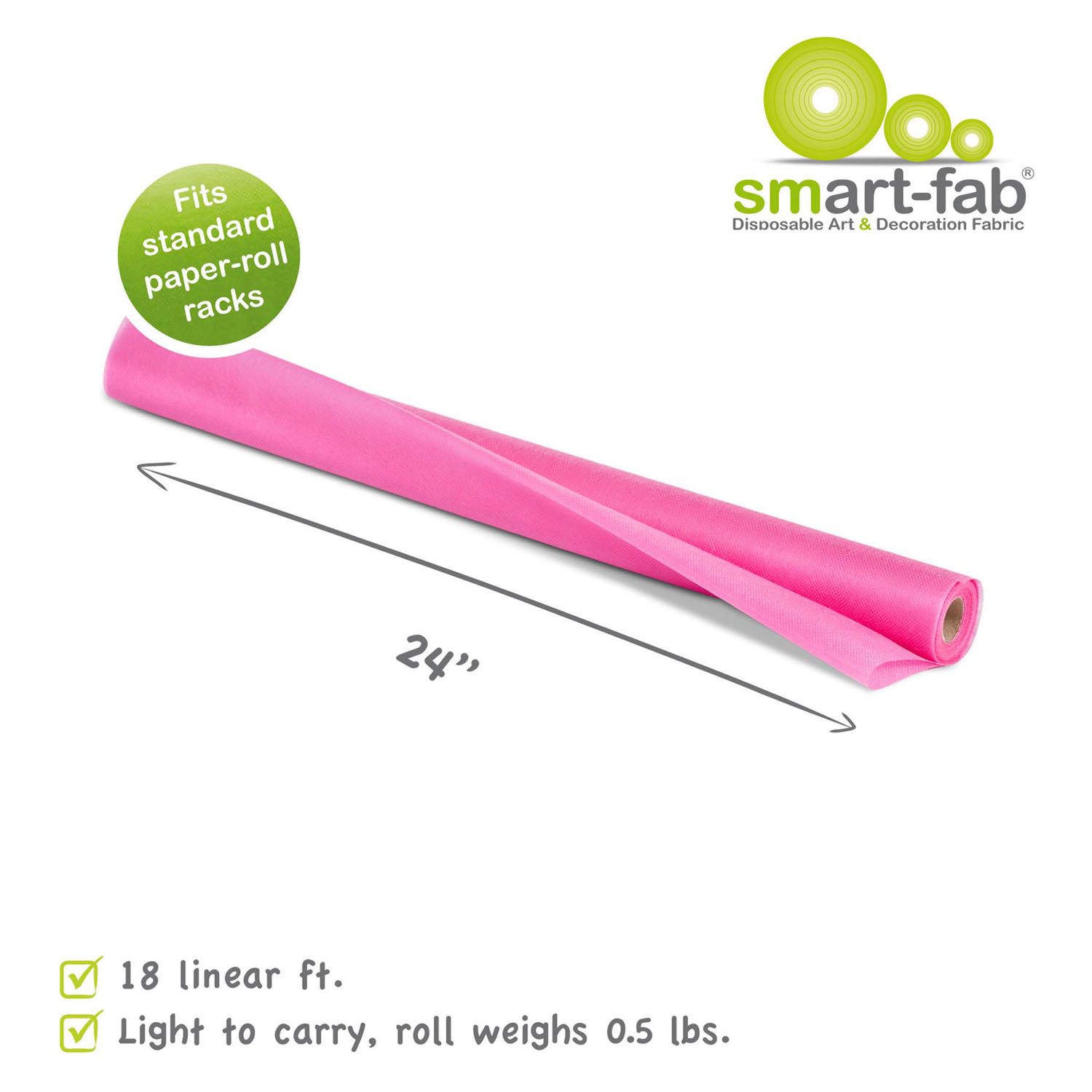 Rouleau Smart Fab 0,61 x 5,5 m - Rose