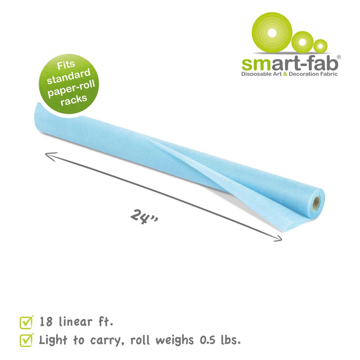 Rouleau Smart Fab 0,61 x 5,5 m - Bleu ciel