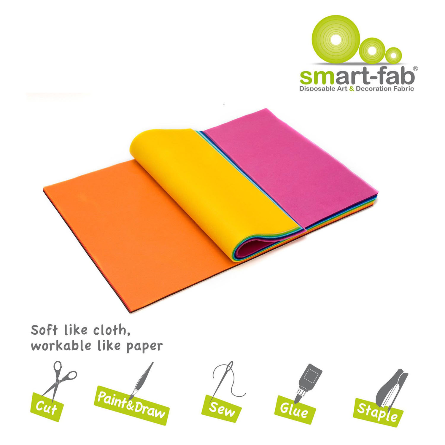 Feuilles Smart-Fab 22,9 x 30,5 cm - 45 pièces.
