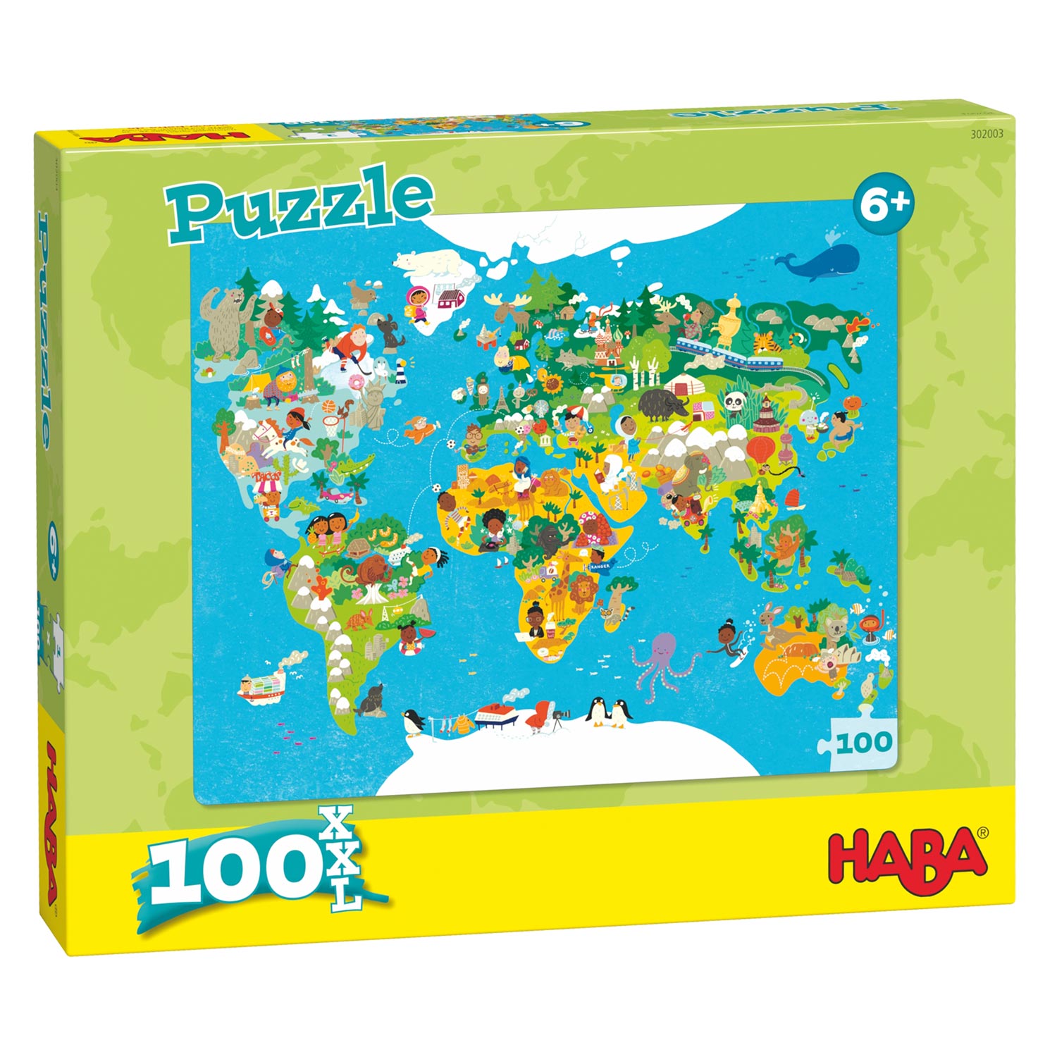 verkoopplan Succes vorst Haba Puzzel Wereldkaart online kopen | Lobbes Speelgoed