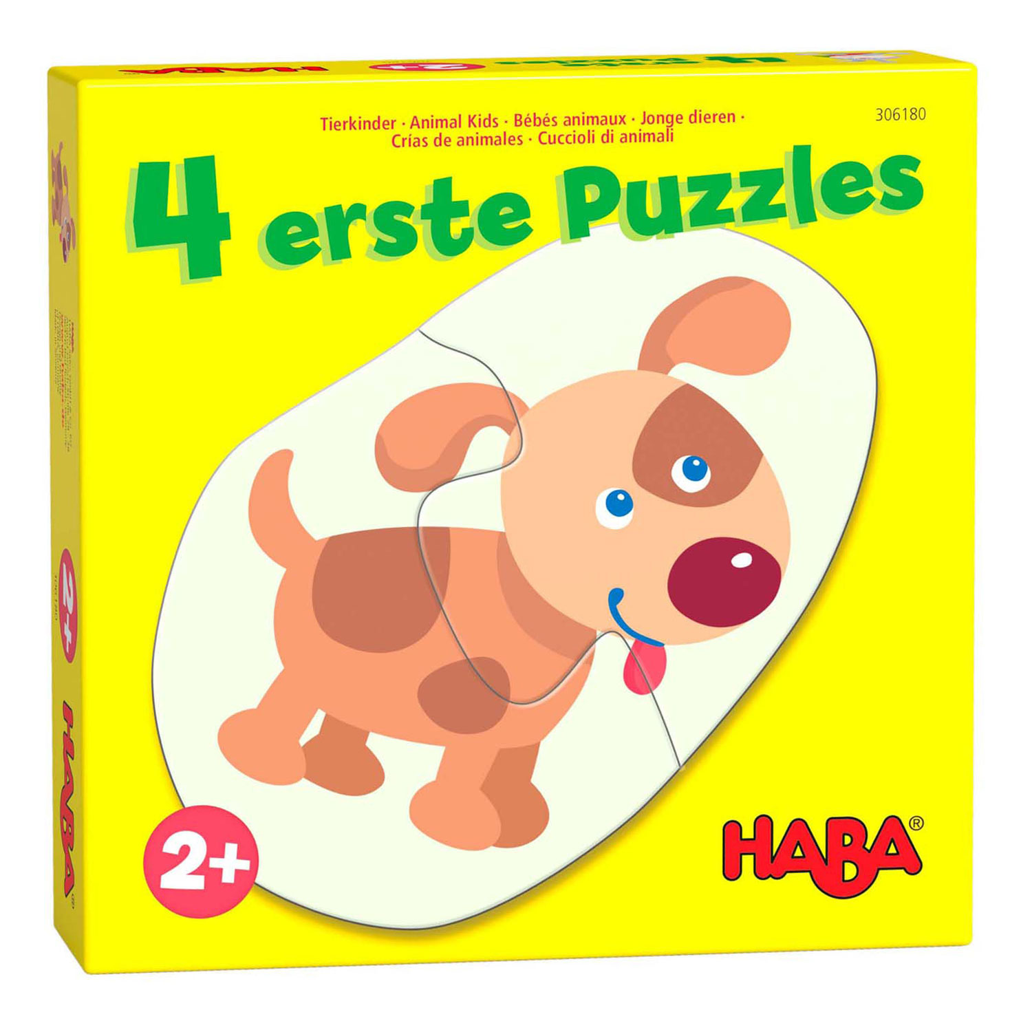 Haba 4 Eerste Puzzels Jonge Dieren