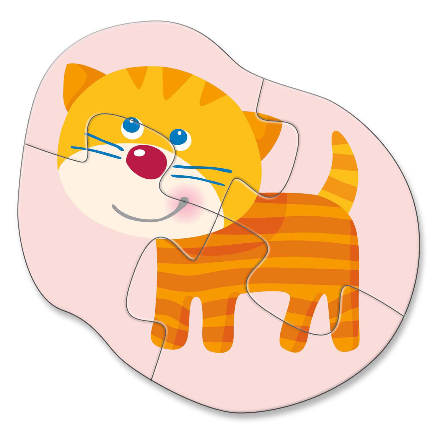 Haba 4 Eerste Puzzels Jonge Dieren